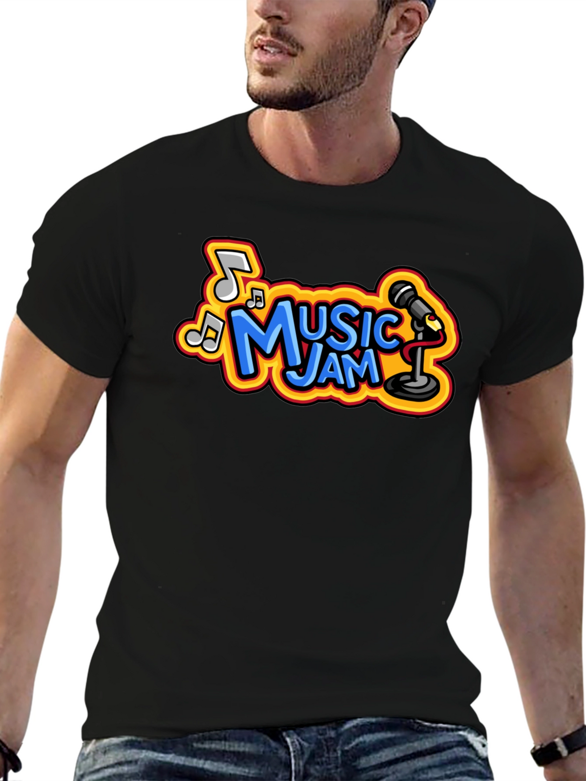 Music Jam T-Shirt - Cool Cartoon Design