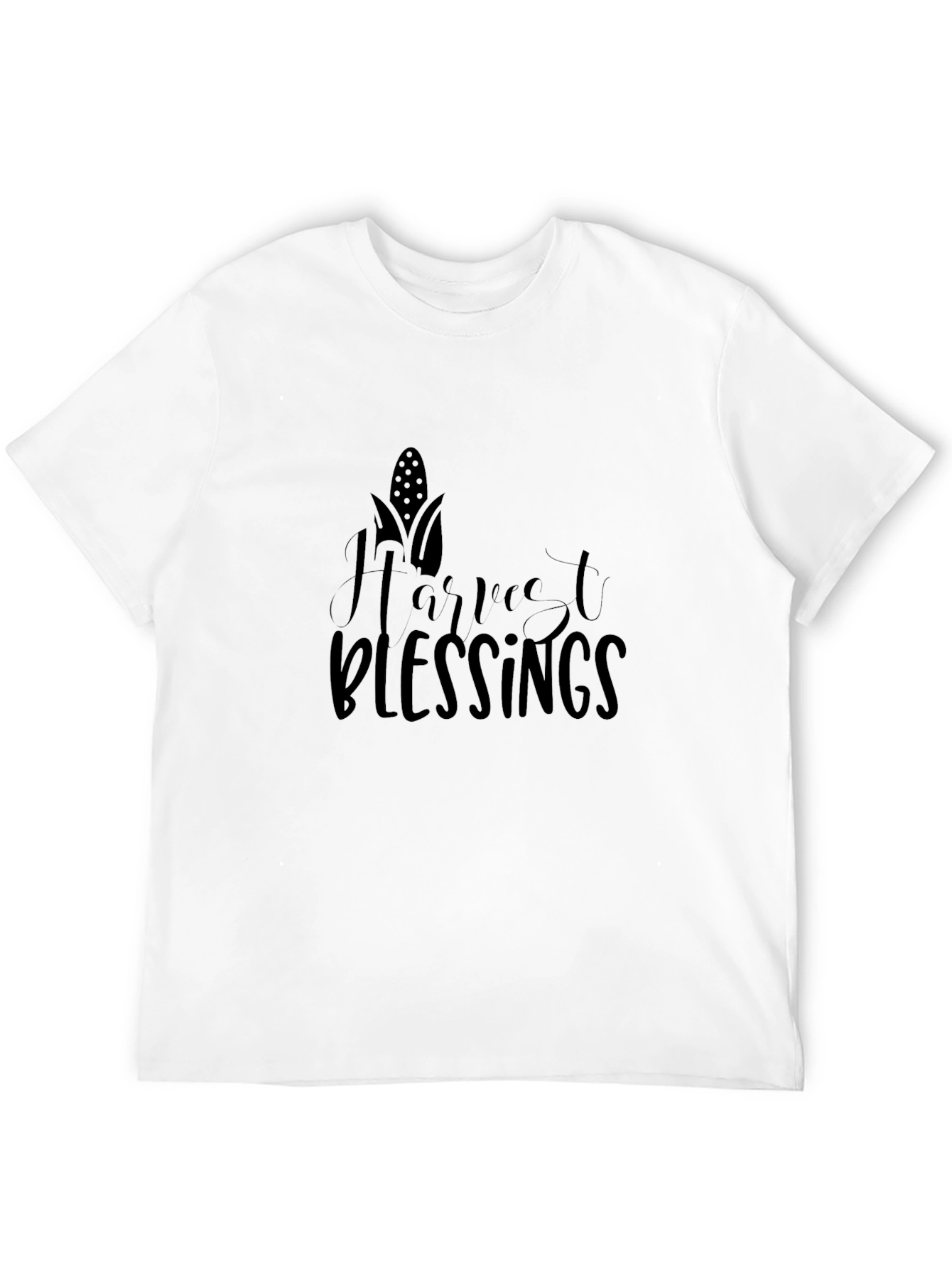 Harvest Blessings Graphic Tee - Black