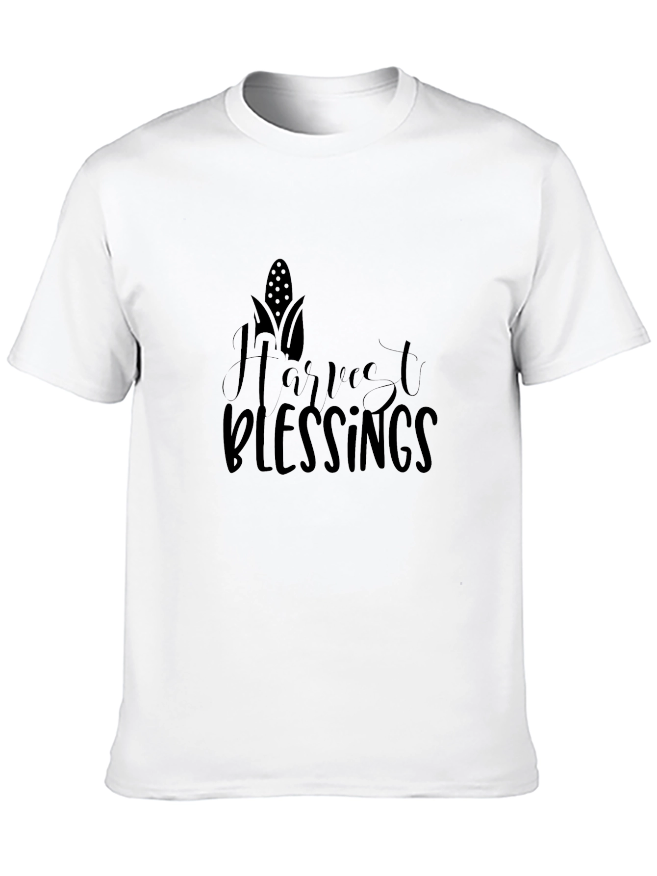 Harvest Blessings Graphic Tee - Black