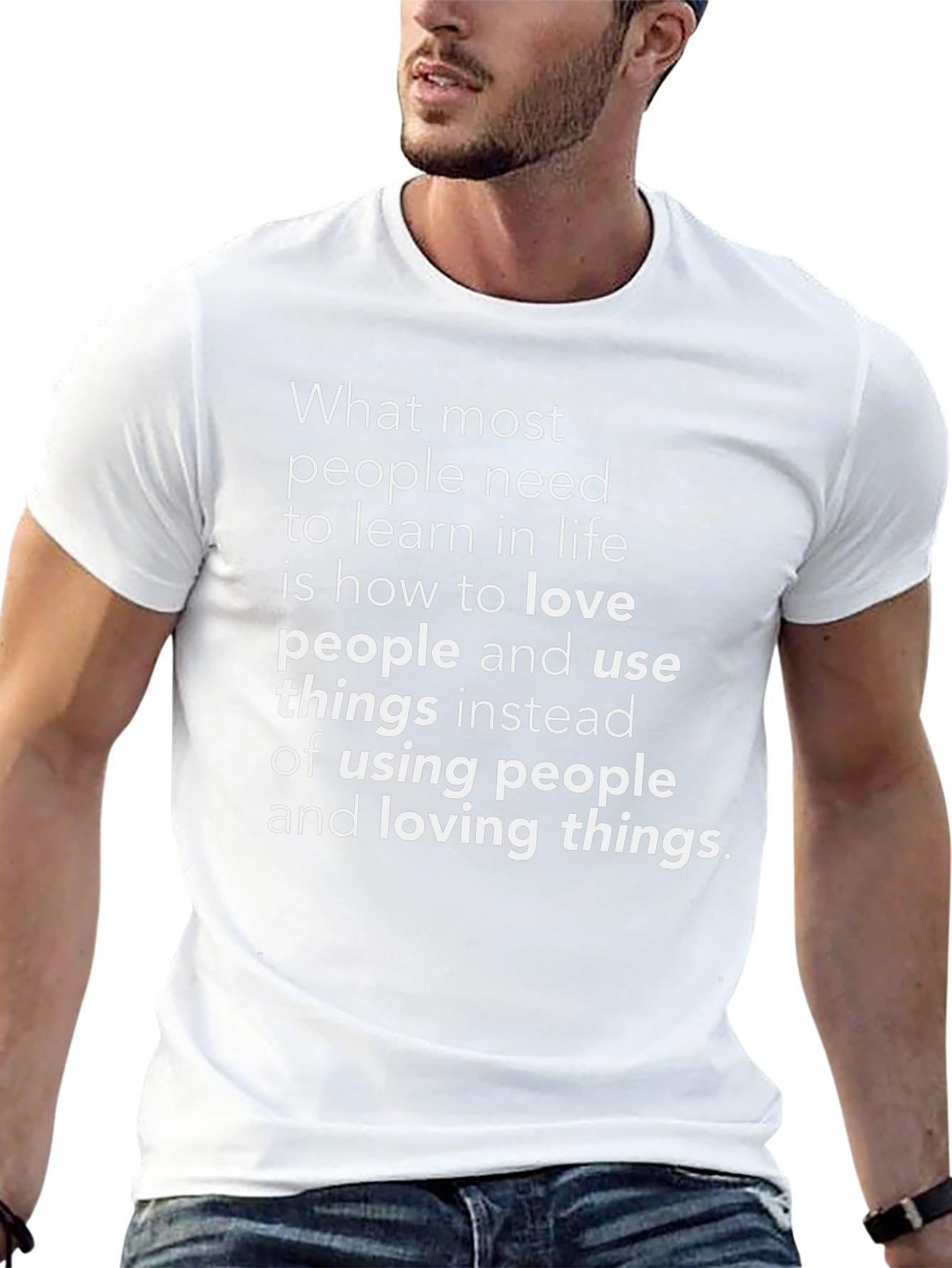 Love People Use Things Black T-Shirt