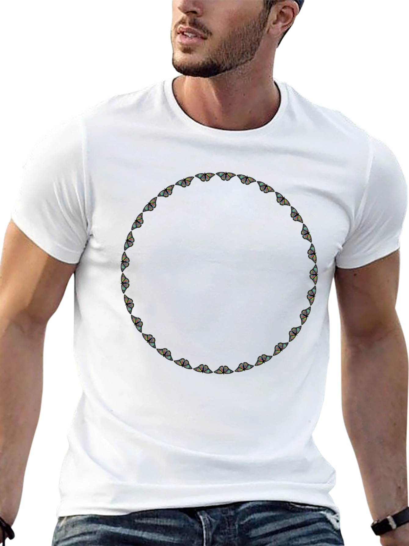 Butterfly Circle Graphic Tee