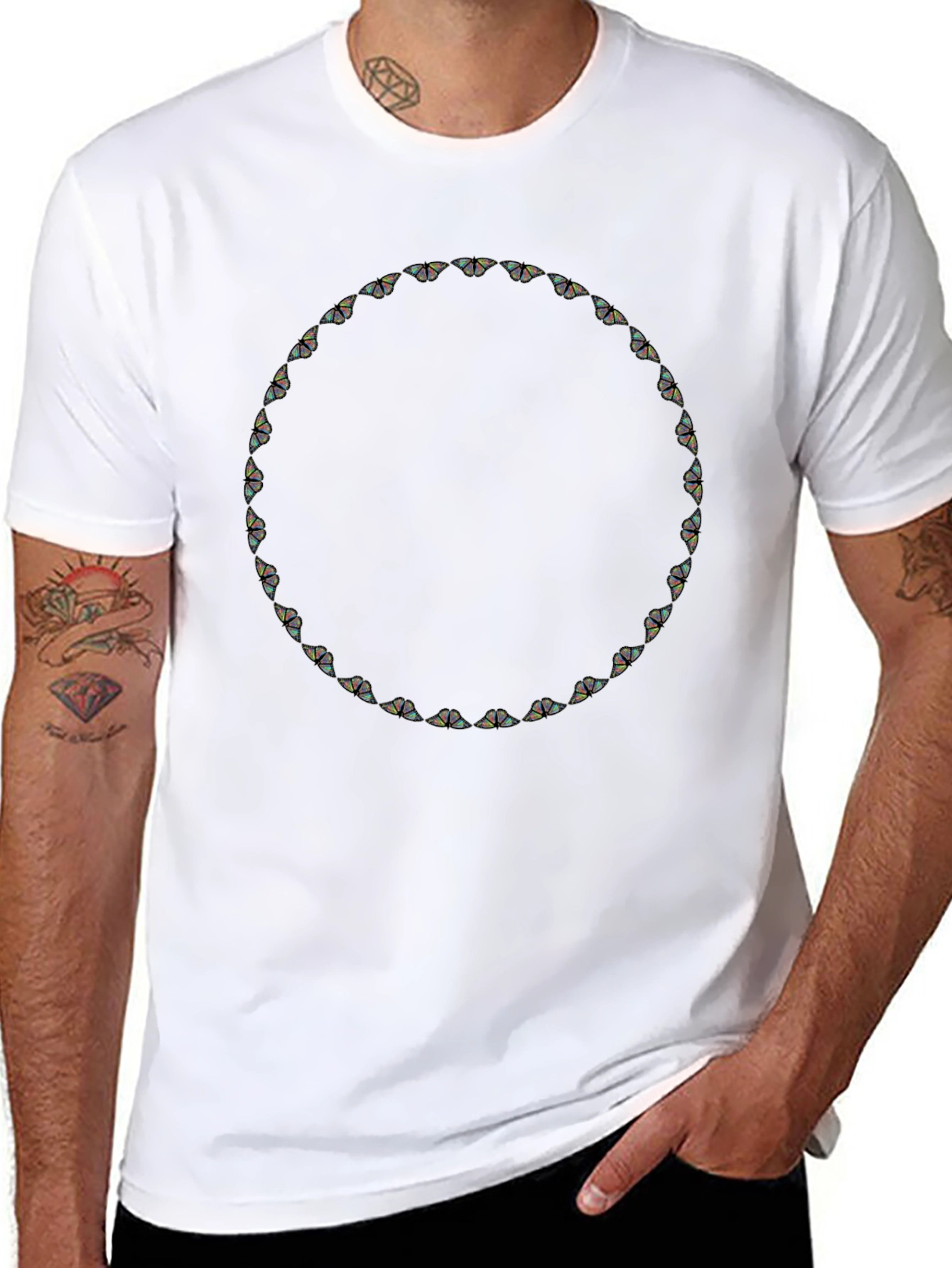 Butterfly Circle Graphic Tee