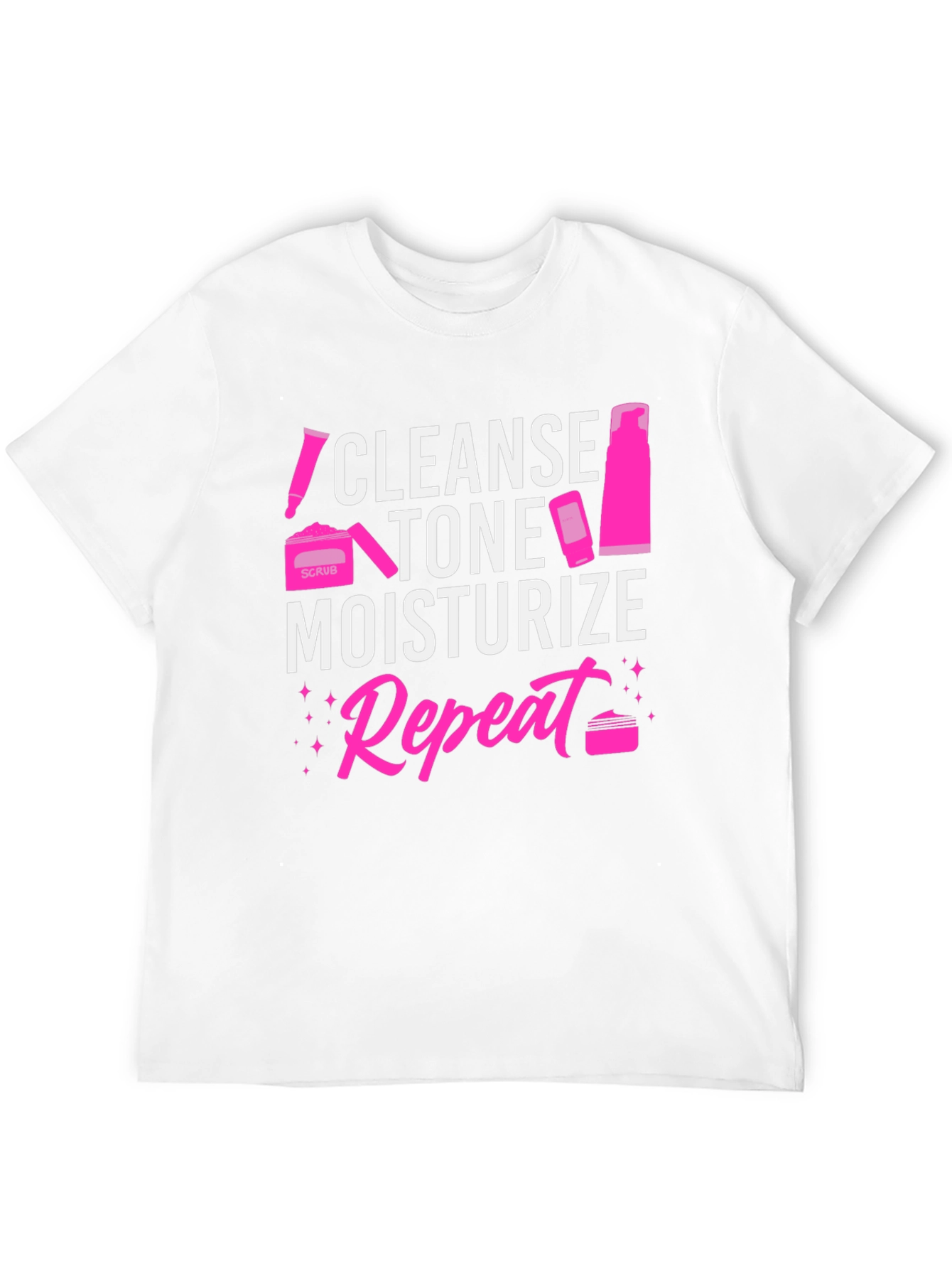 Cleanse Tone Moisturize Repeat Graphic Tee