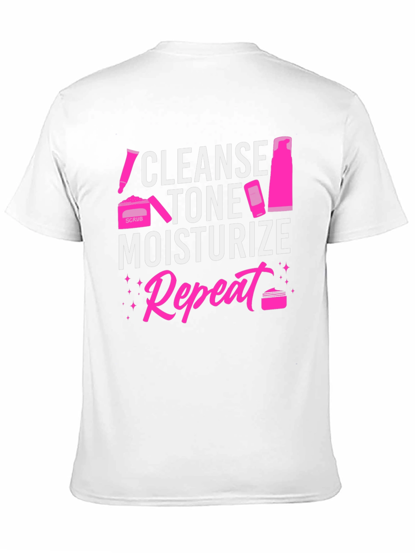 Cleanse Tone Moisturize Repeat Graphic Tee