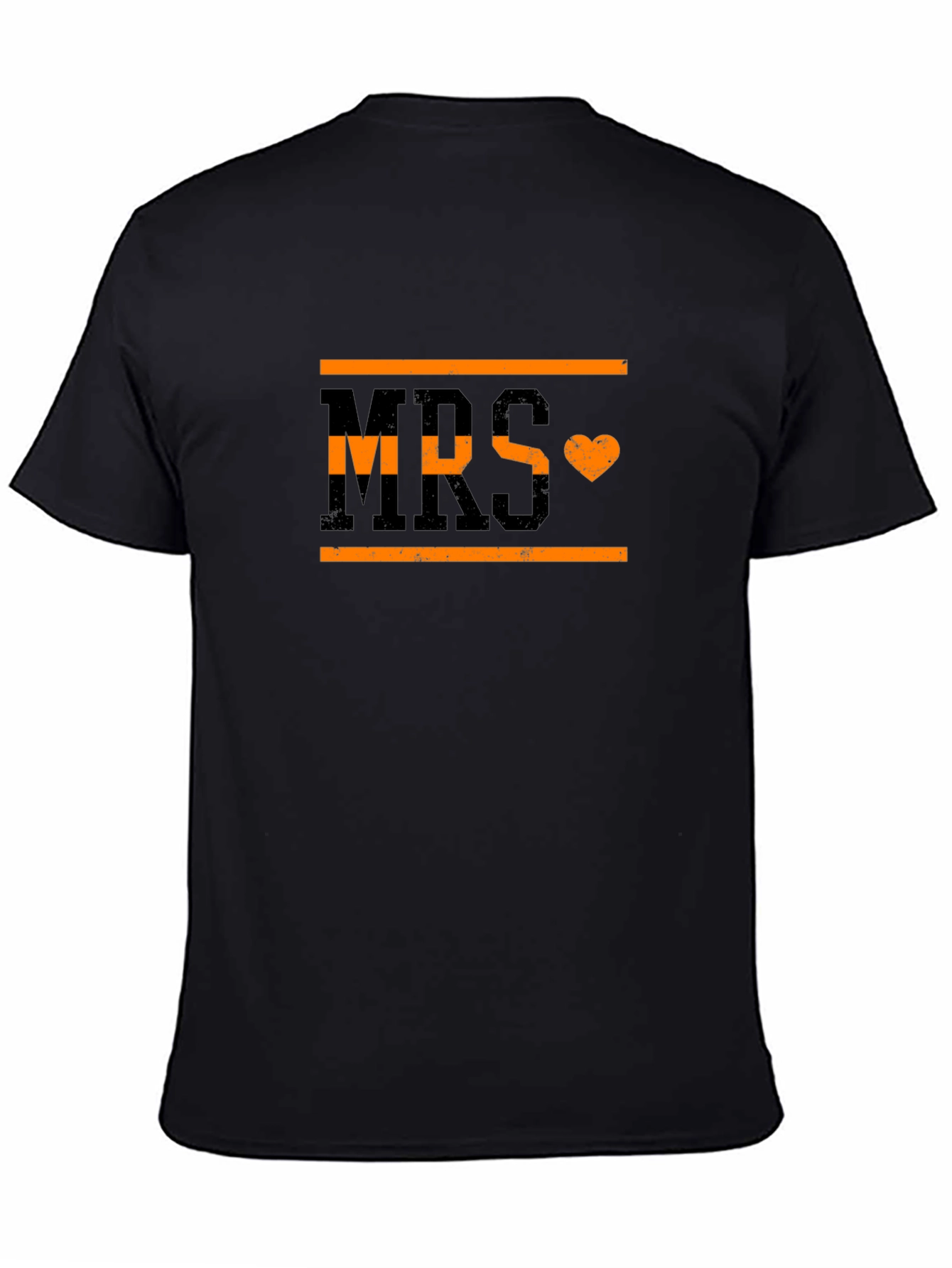 MRS with Heart Black T-Shirt