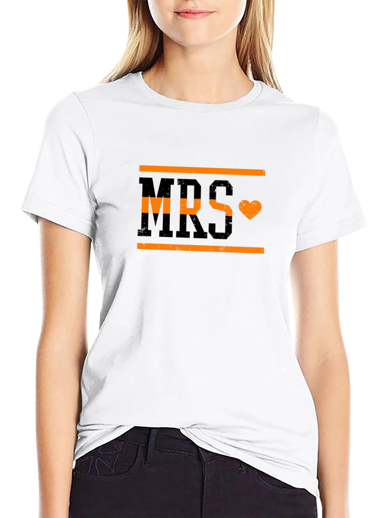 MRS with Heart Black T-Shirt
