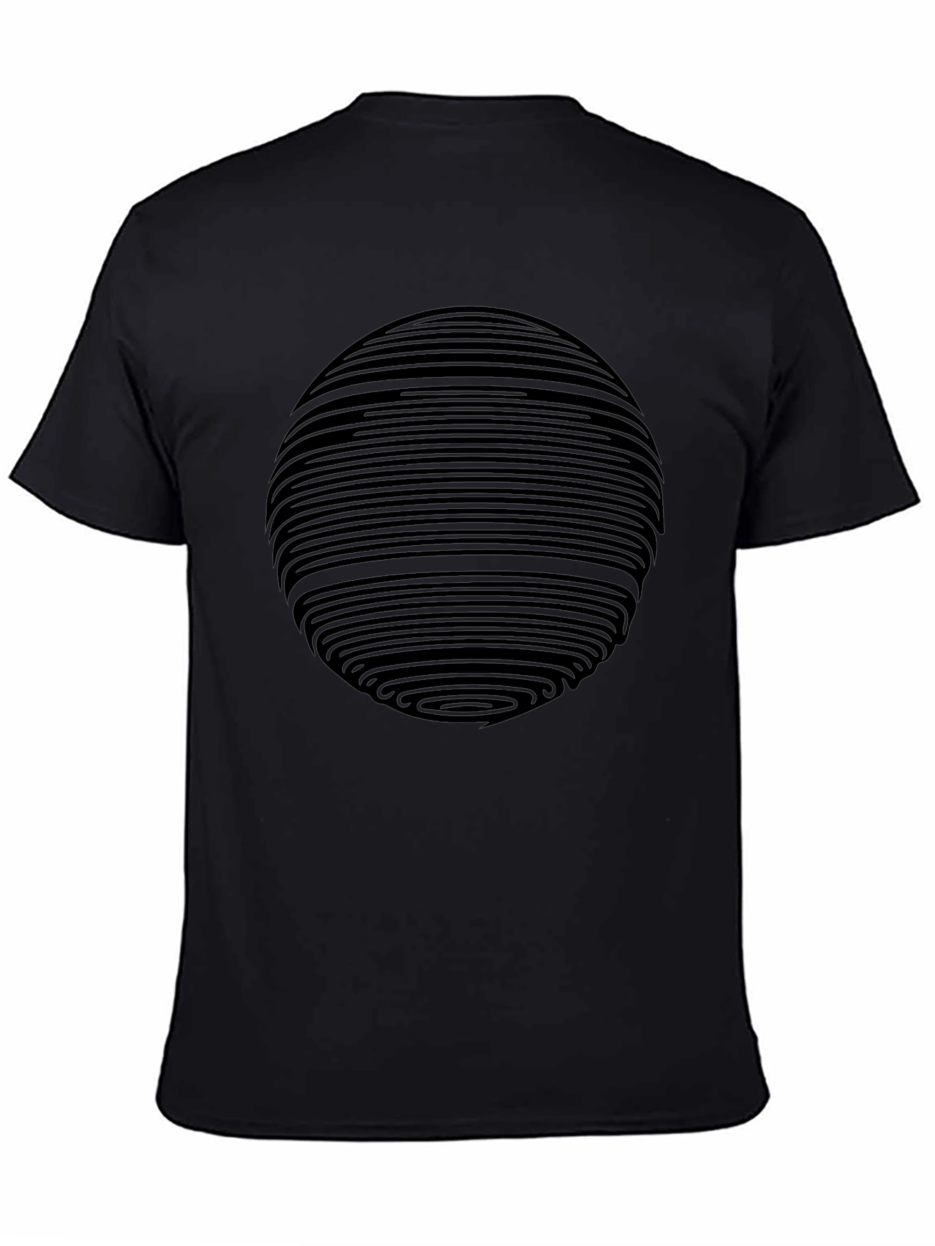 Abstract Geometric Sphere Graphic Print T-Shirt