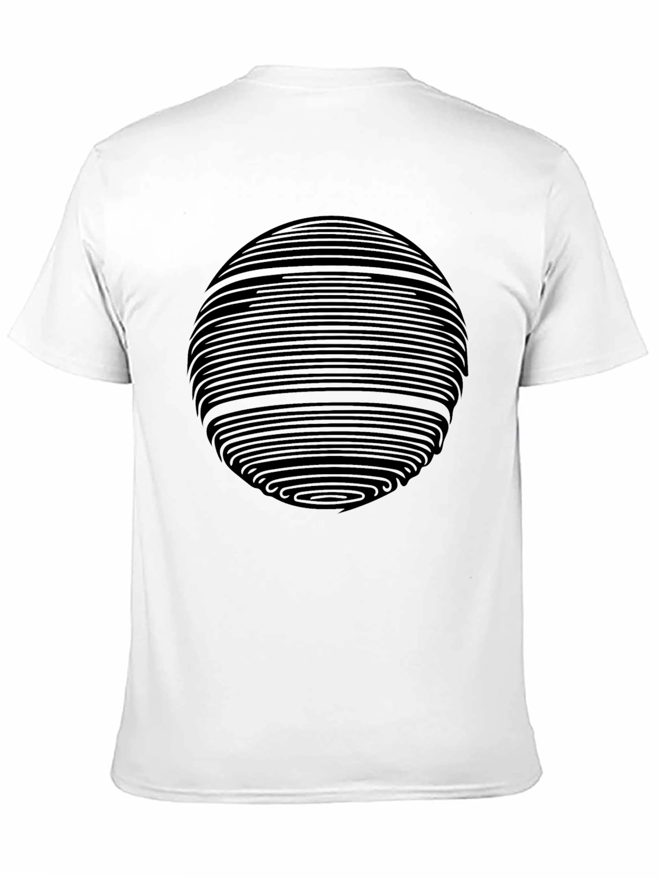 Abstract Geometric Sphere Graphic Print T-Shirt