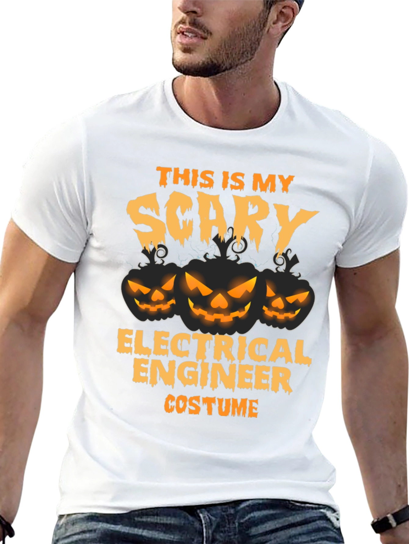 Scary Electrical Engineer Halloween Costume T-Shirt