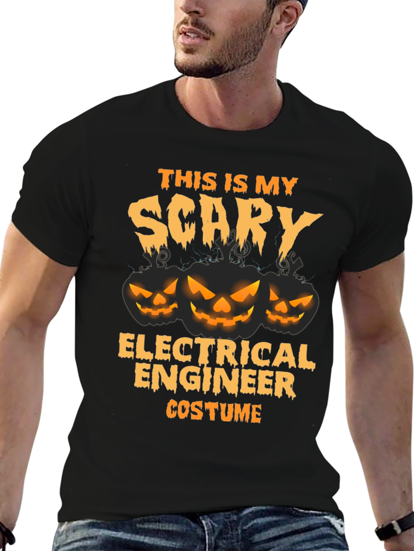 Scary Electrical Engineer Halloween Costume T-Shirt