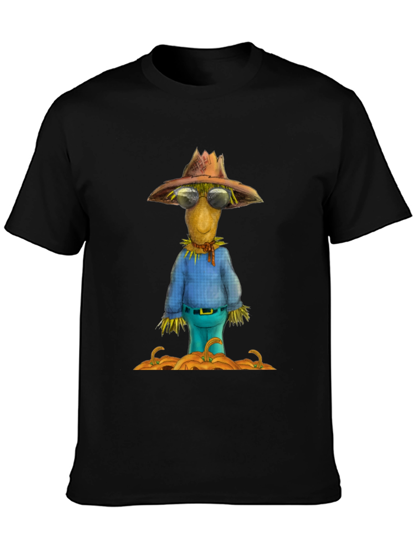 Scarecrow T-Shirt - Fall Harvest Design