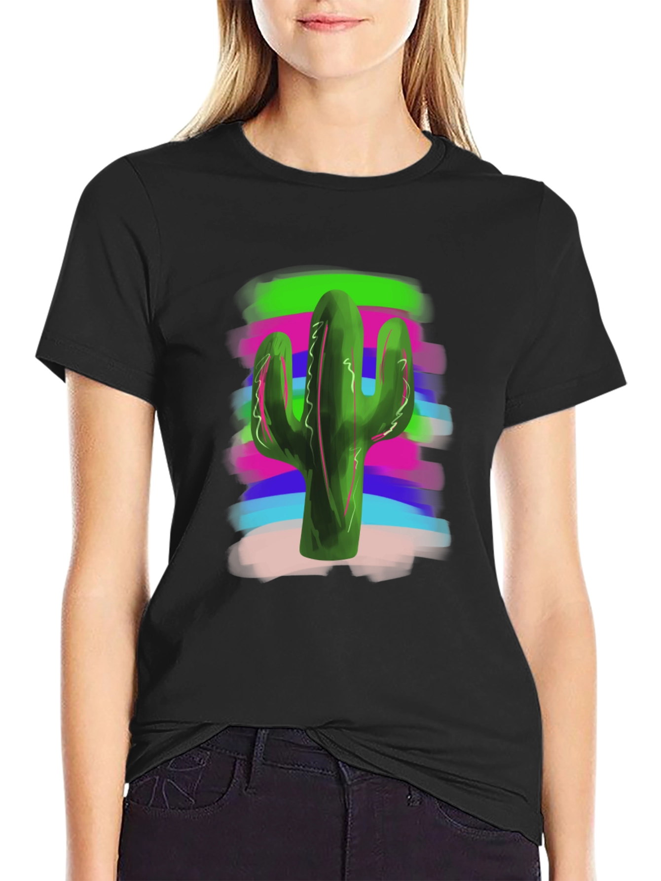 Cactus Tee - Vibrant Design Casual Comfort