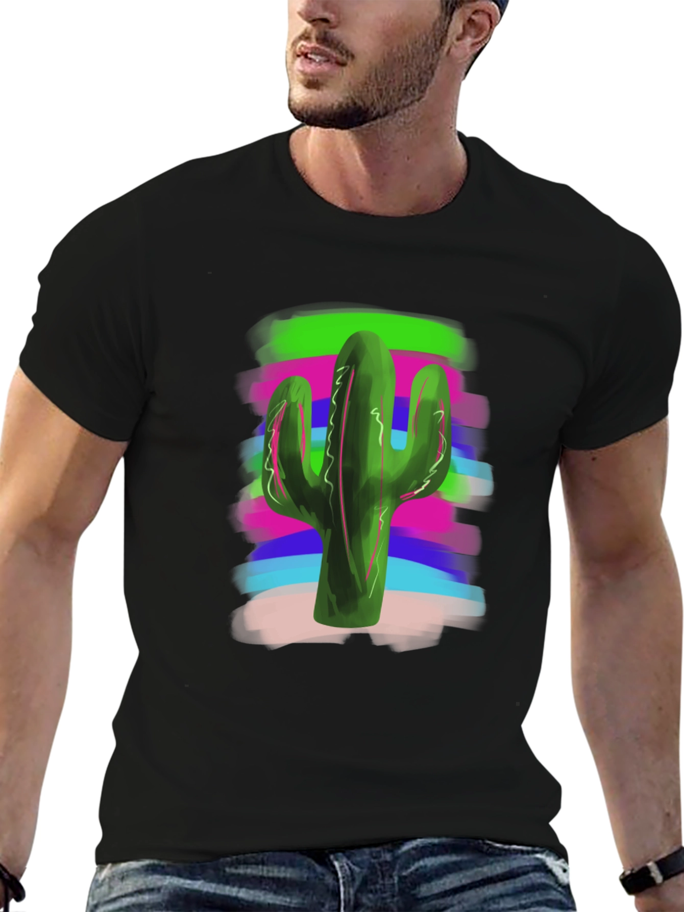 Cactus Tee - Vibrant Design Casual Comfort