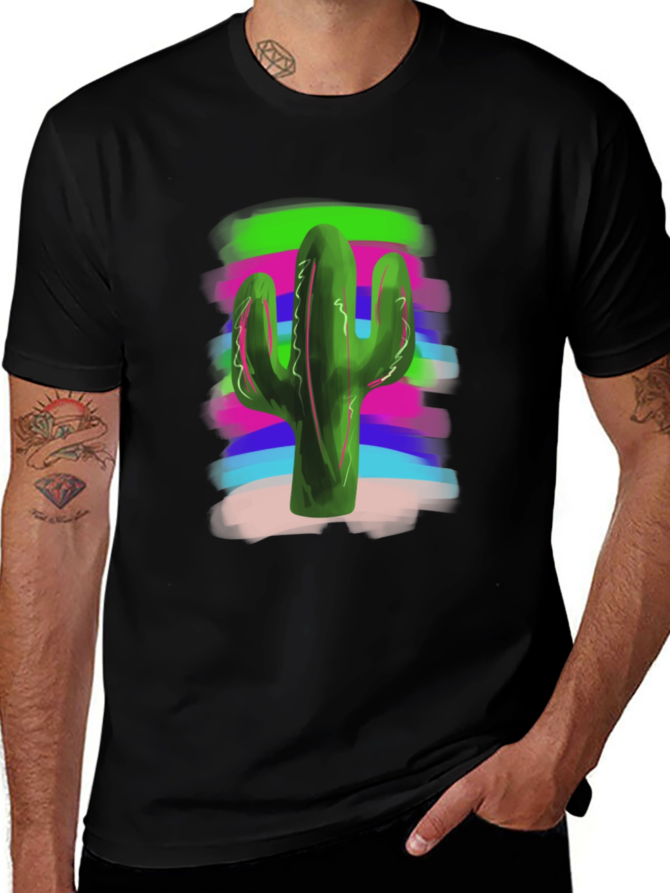 Cactus Tee - Vibrant Design Casual Comfort