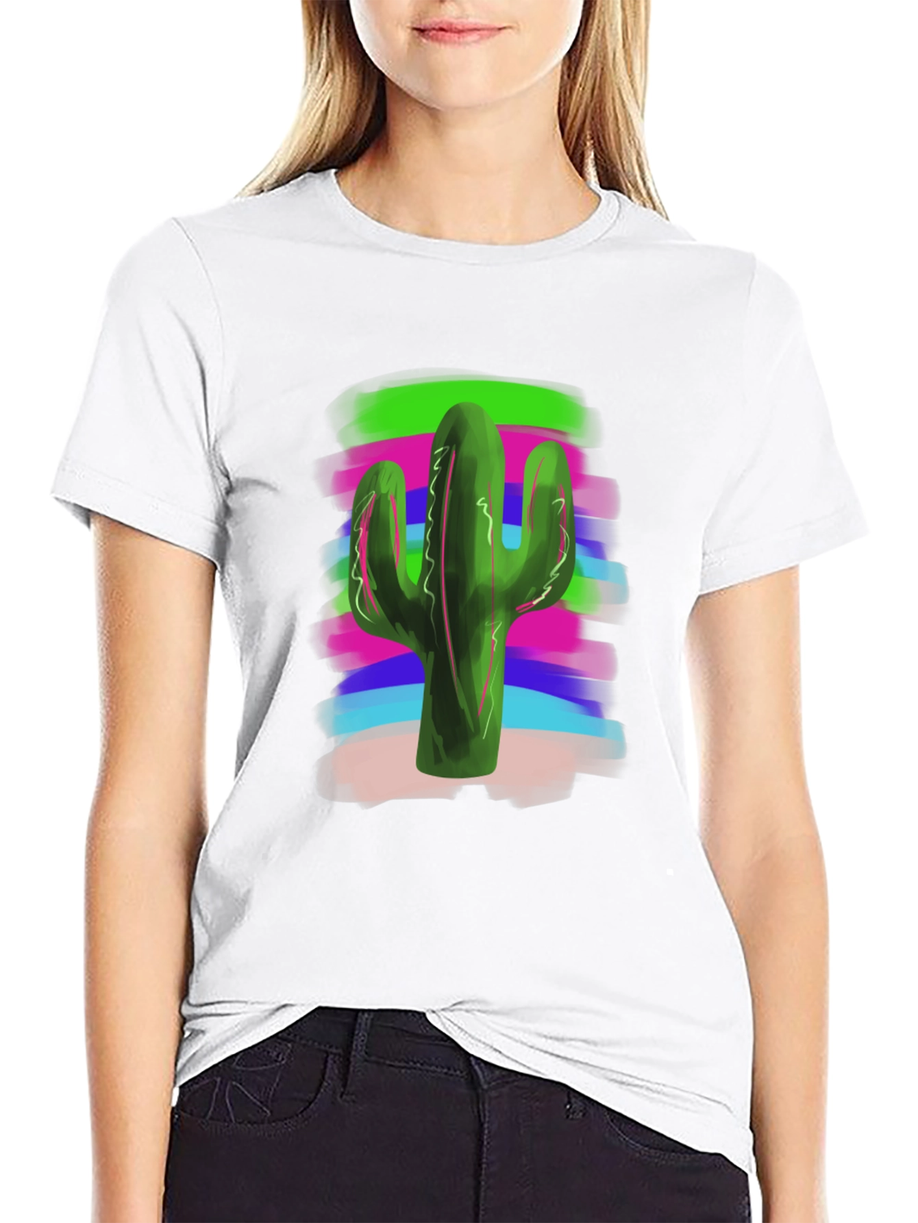 Cactus Tee - Vibrant Design Casual Comfort