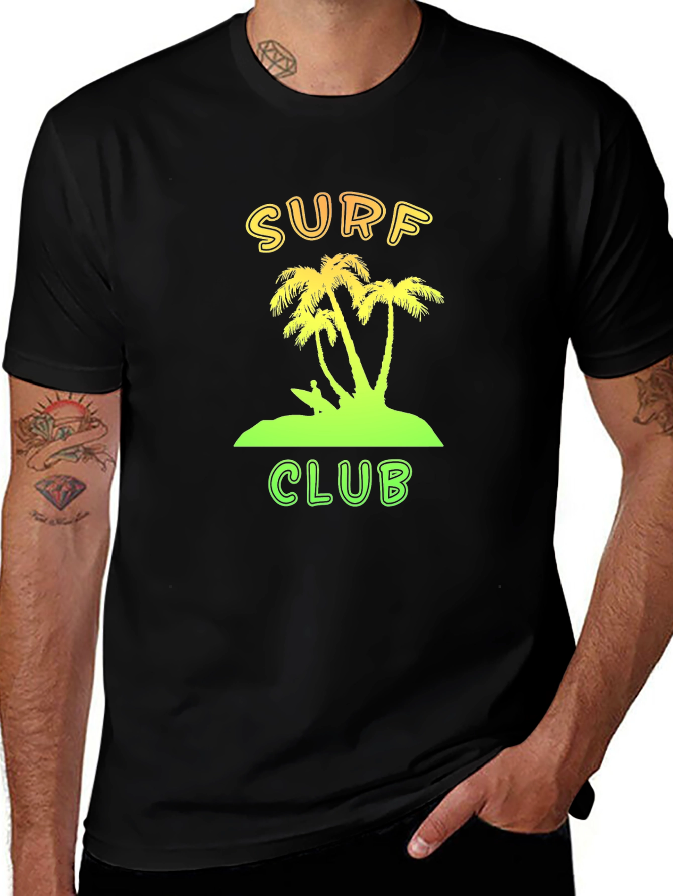 Surf Club Palm Tree T-Shirt - Island Vibes Tee