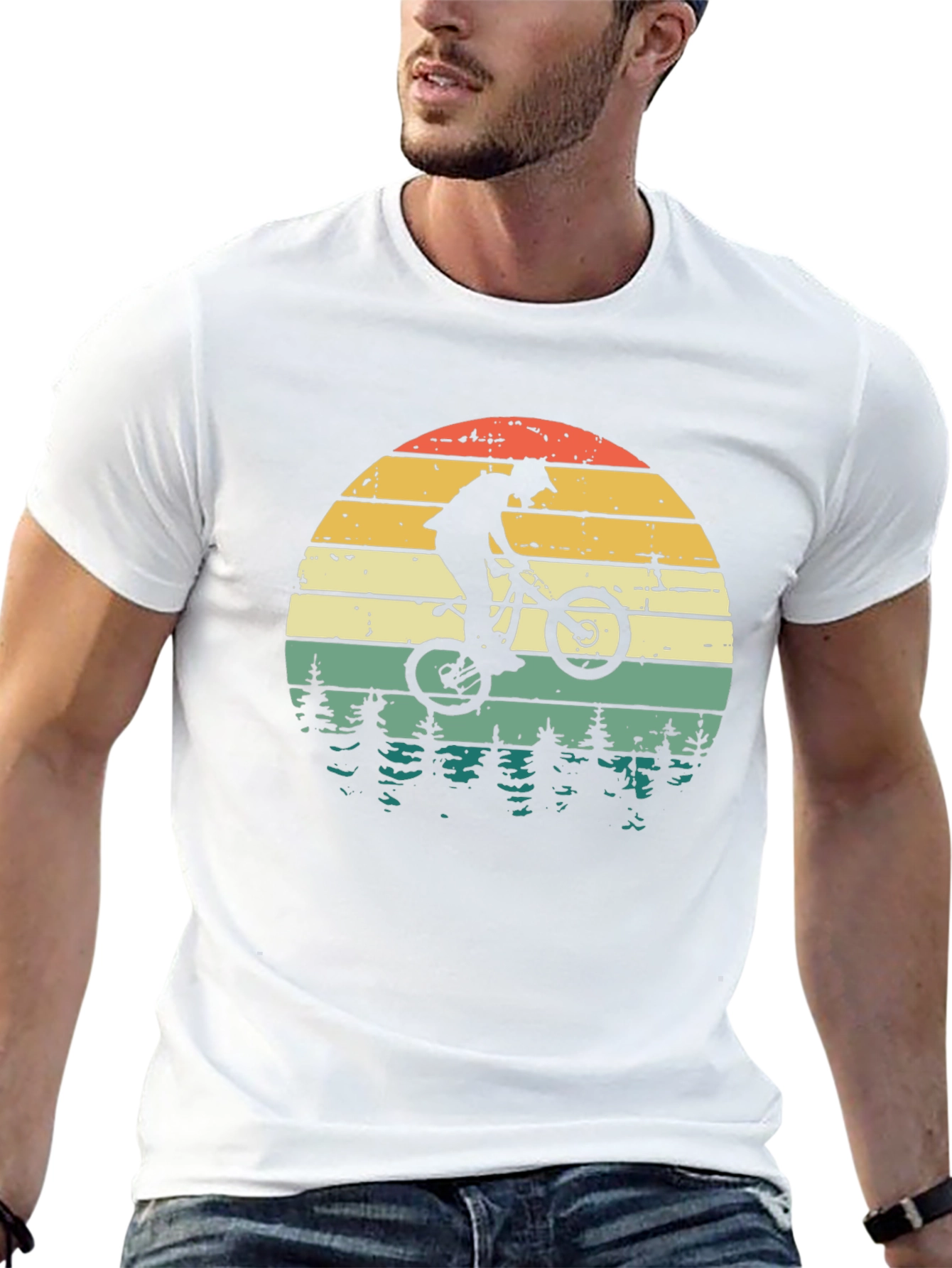 Mountain Bike Sunset Graphic Tee - Ride in Style