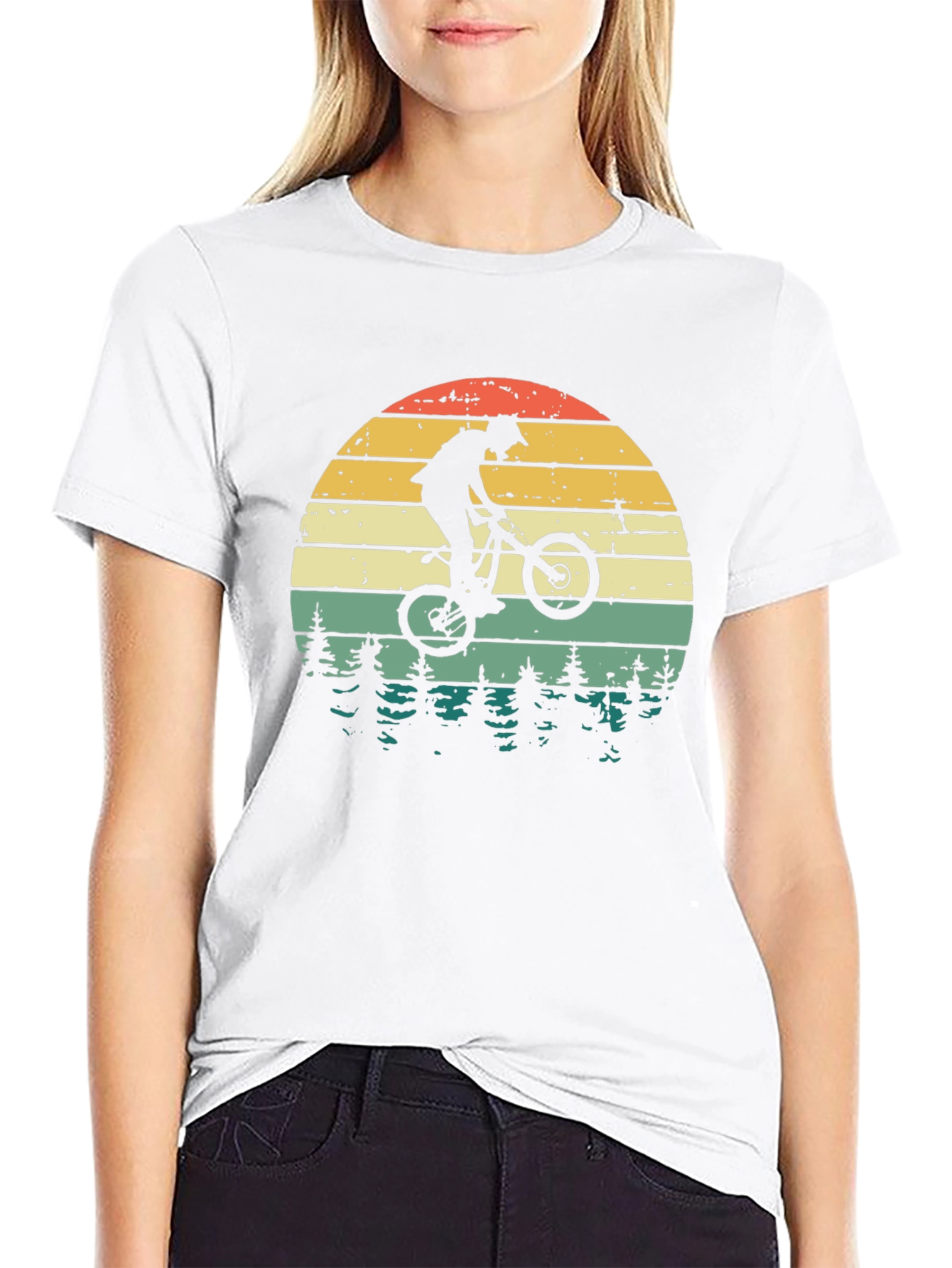 Mountain Bike Sunset Graphic Tee - Ride in Style