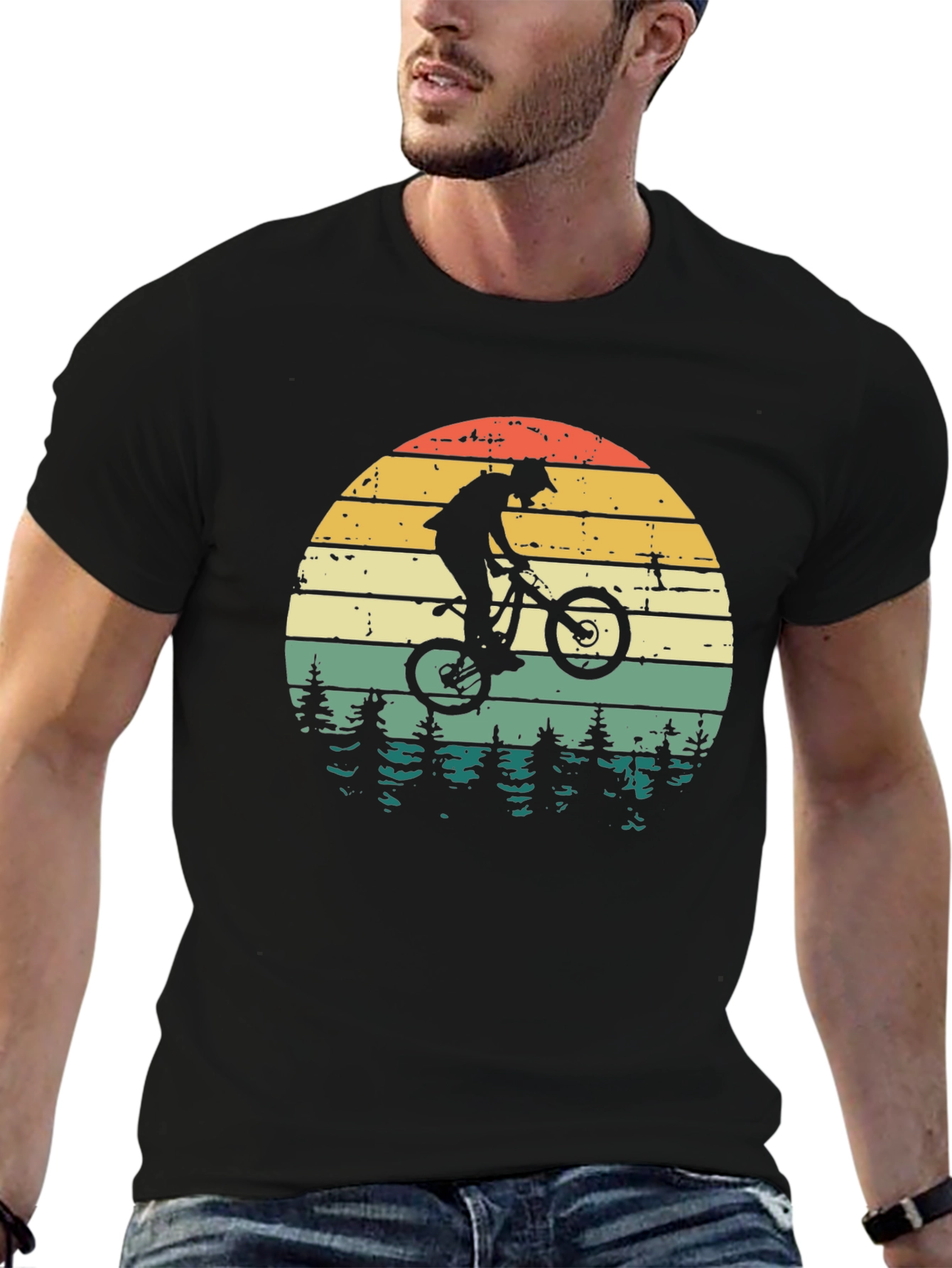 Mountain Bike Sunset Graphic Tee - Ride in Style