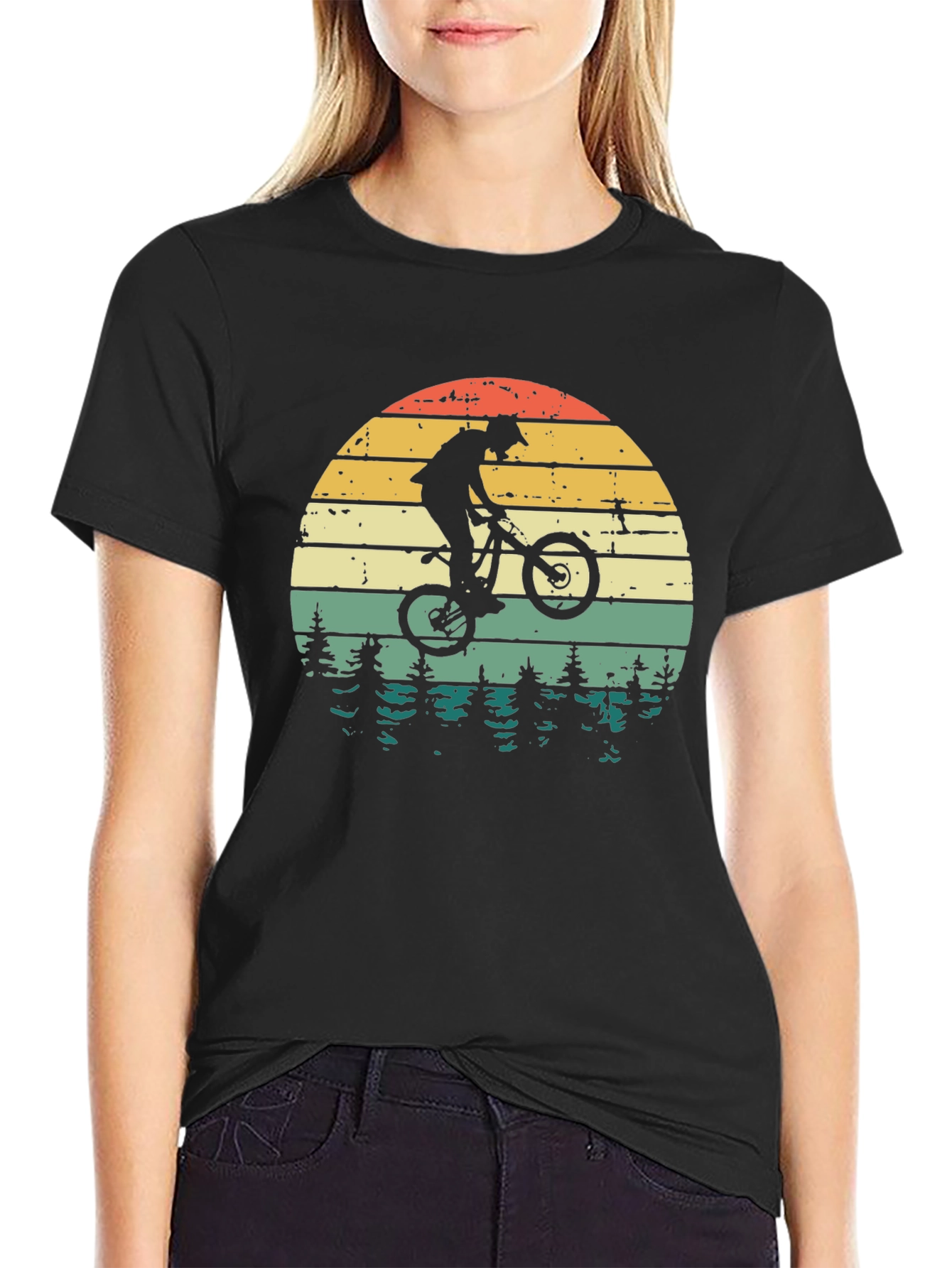 Mountain Bike Sunset Graphic Tee - Ride in Style