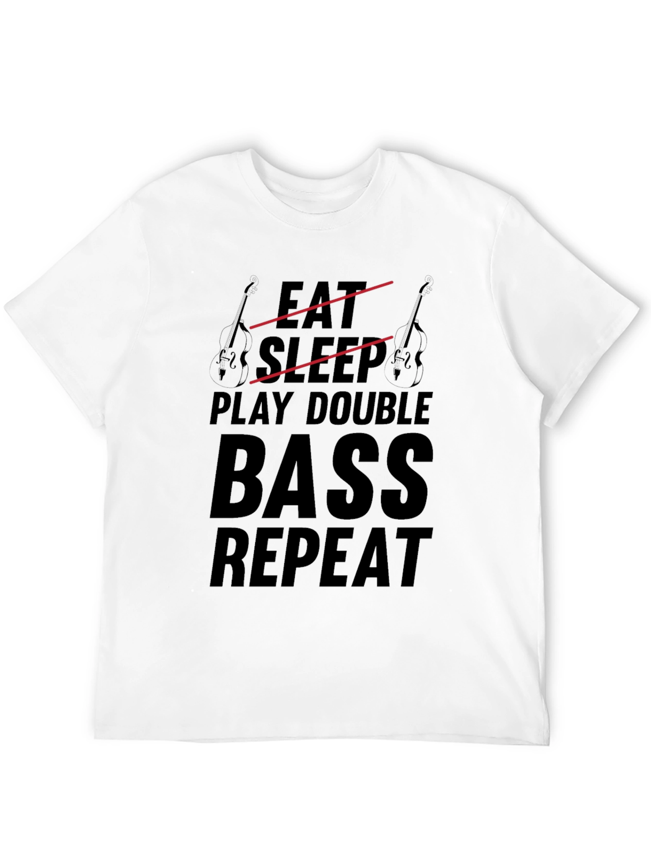 Eat Sleep Play Double Bass Repeat T-Shirt