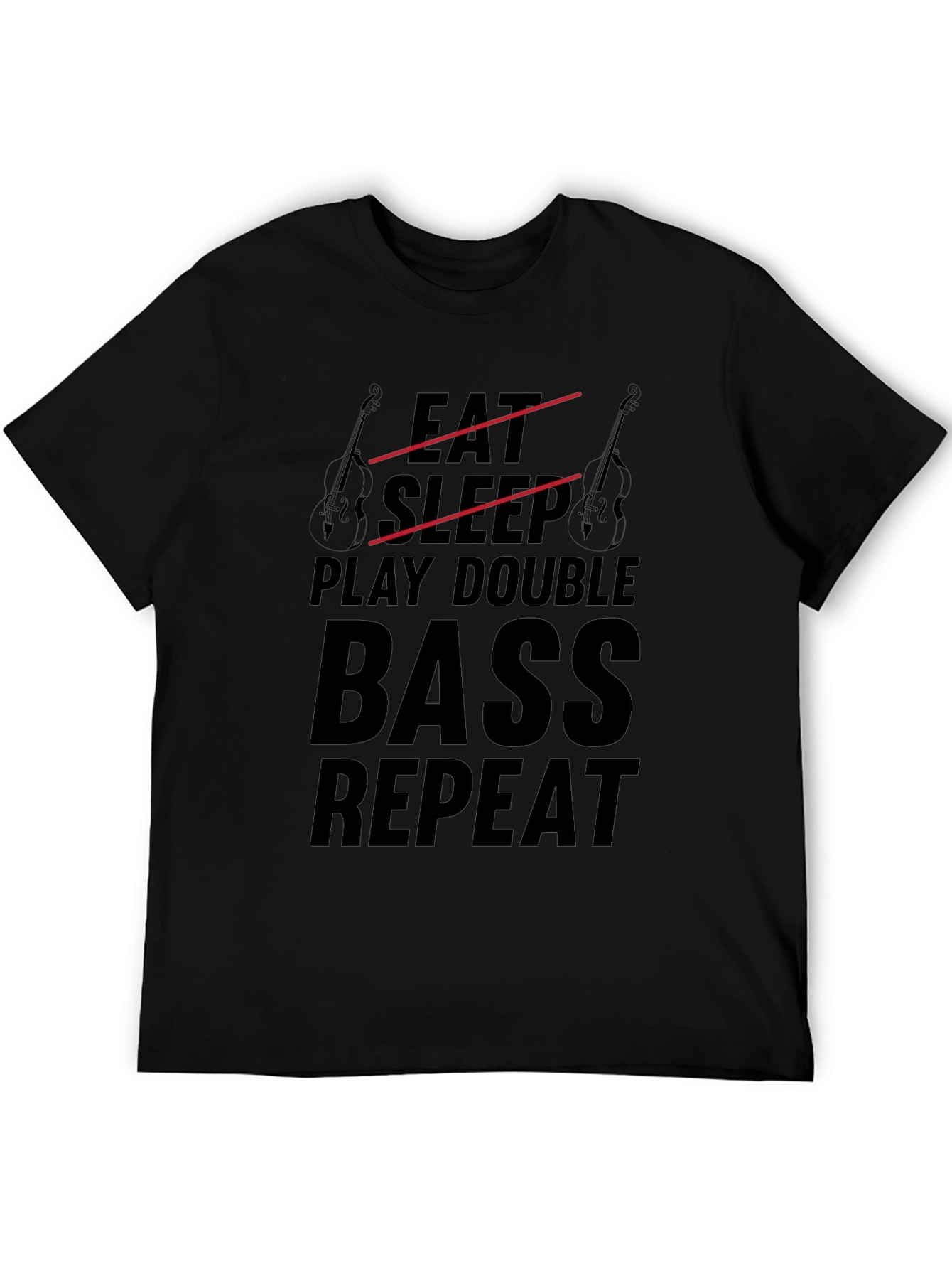 Eat Sleep Play Double Bass Repeat T-Shirt