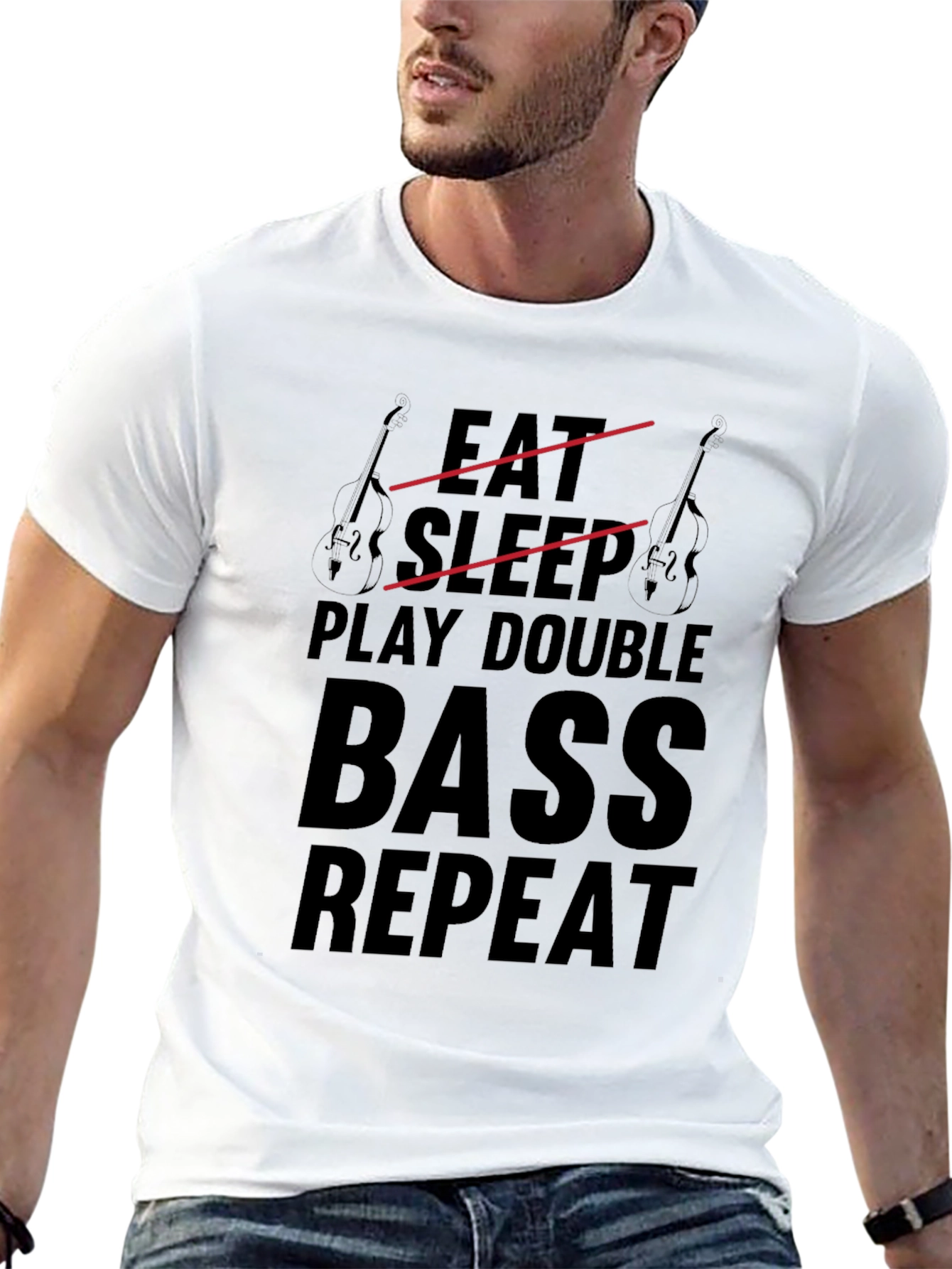 Eat Sleep Play Double Bass Repeat T-Shirt