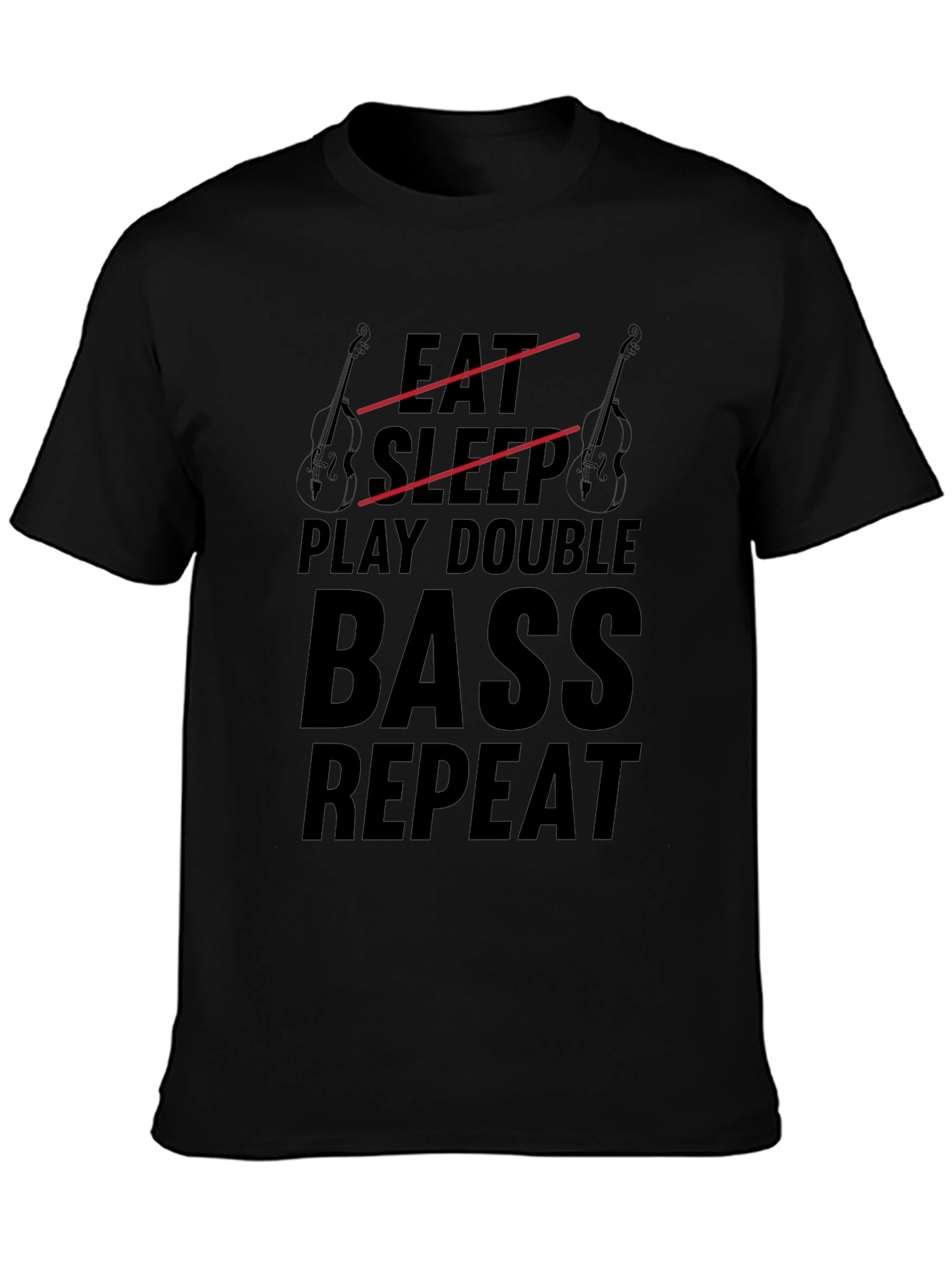 Eat Sleep Play Double Bass Repeat T-Shirt