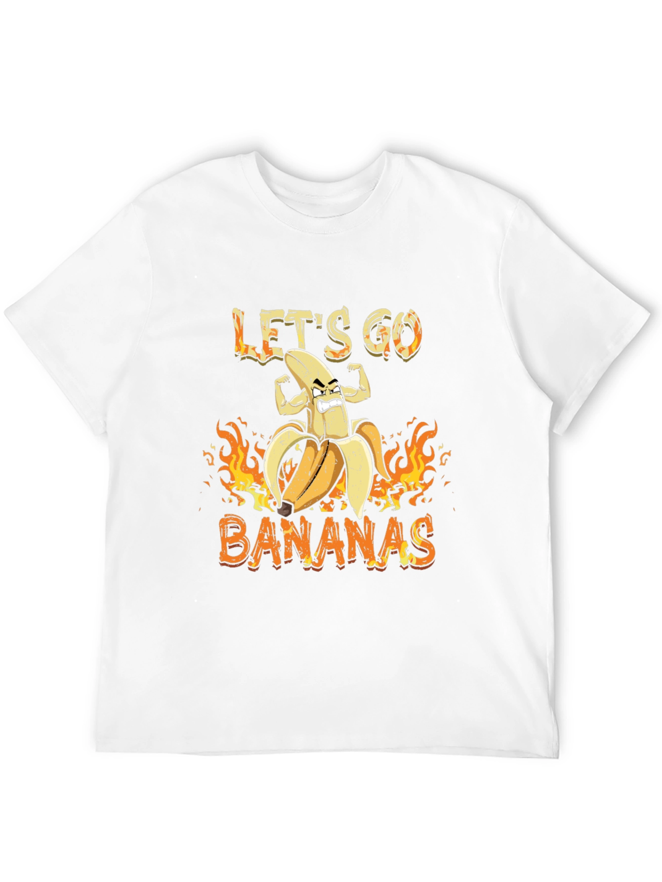 Lets Go Bananas Graphic Tee - Black Cotton T-Shirt