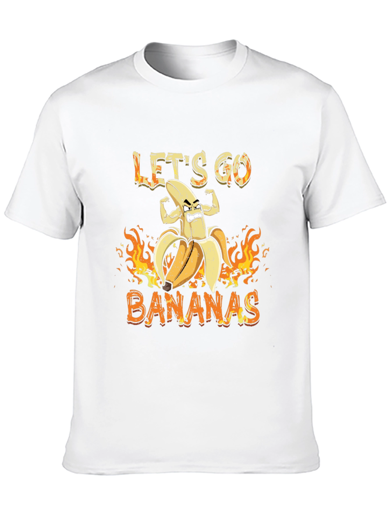 Lets Go Bananas Graphic Tee - Black Cotton T-Shirt