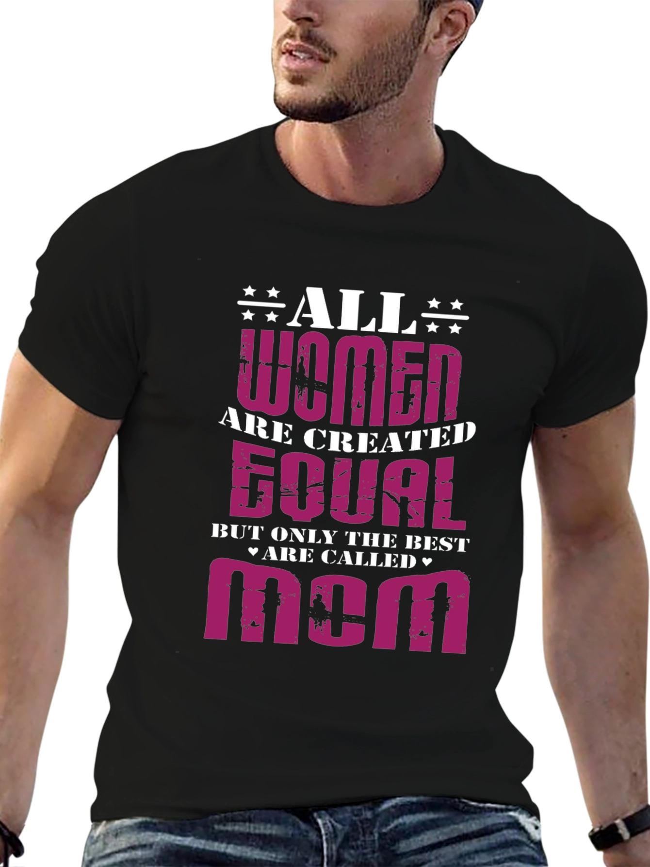 All Women Are Created Equal - Mom Graphic T-Shirt