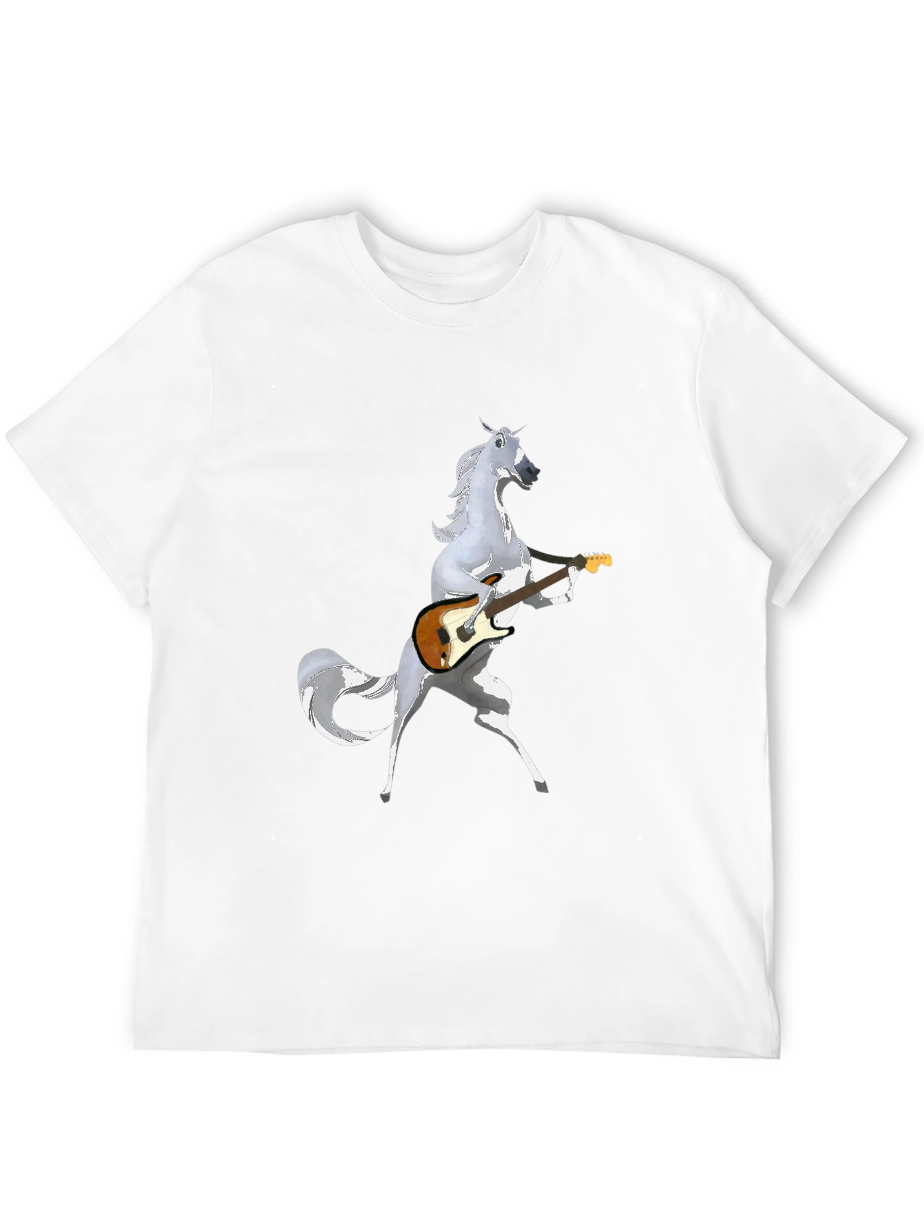 Horse Playing Guitar Graphic T-Shirt