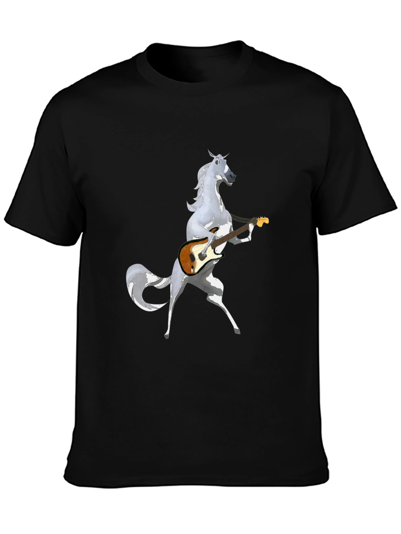Horse Playing Guitar Graphic T-Shirt