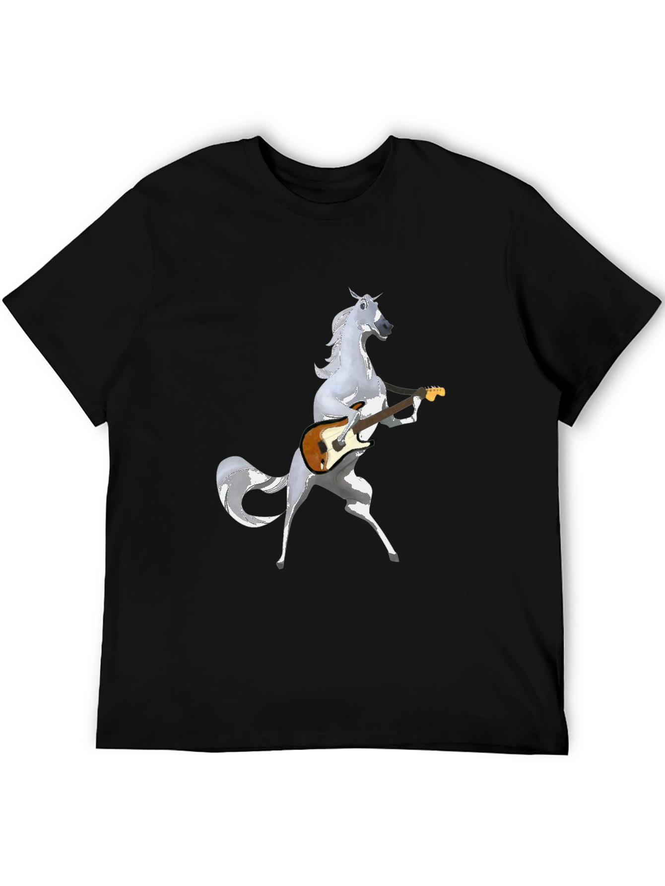 Horse Playing Guitar Graphic T-Shirt