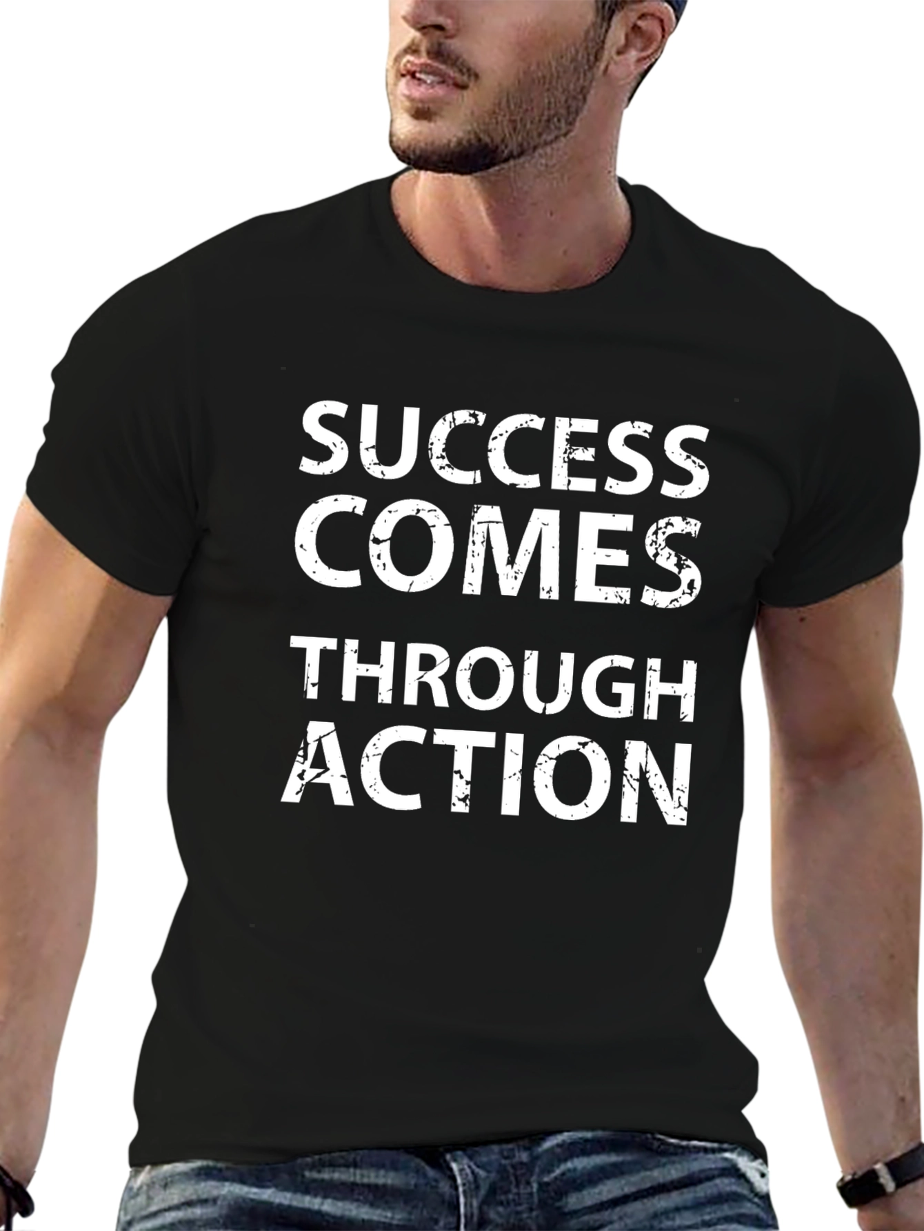 Success Through Action Graphic T-Shirt