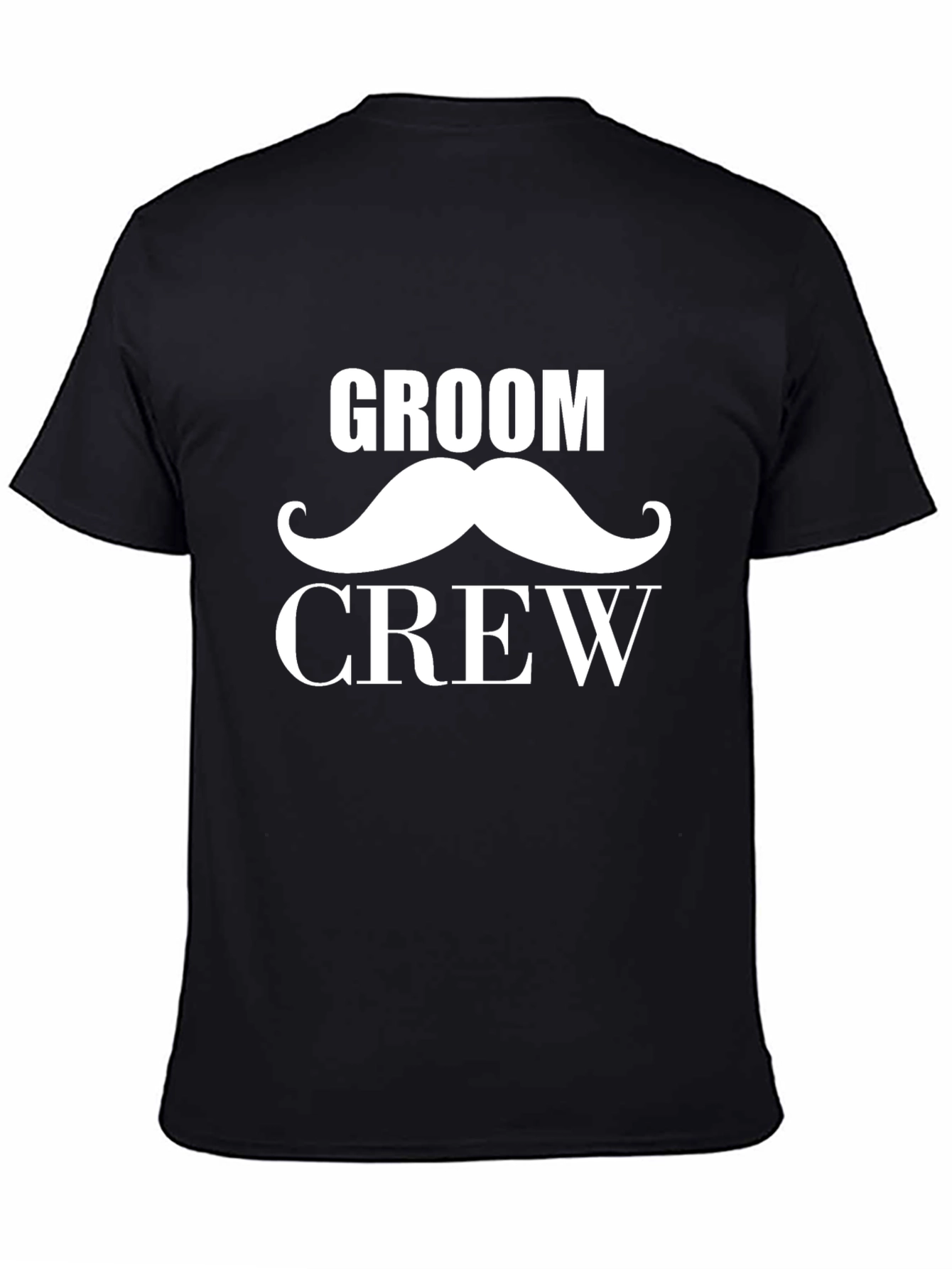 Groom Crew T-Shirt - Mustache Design