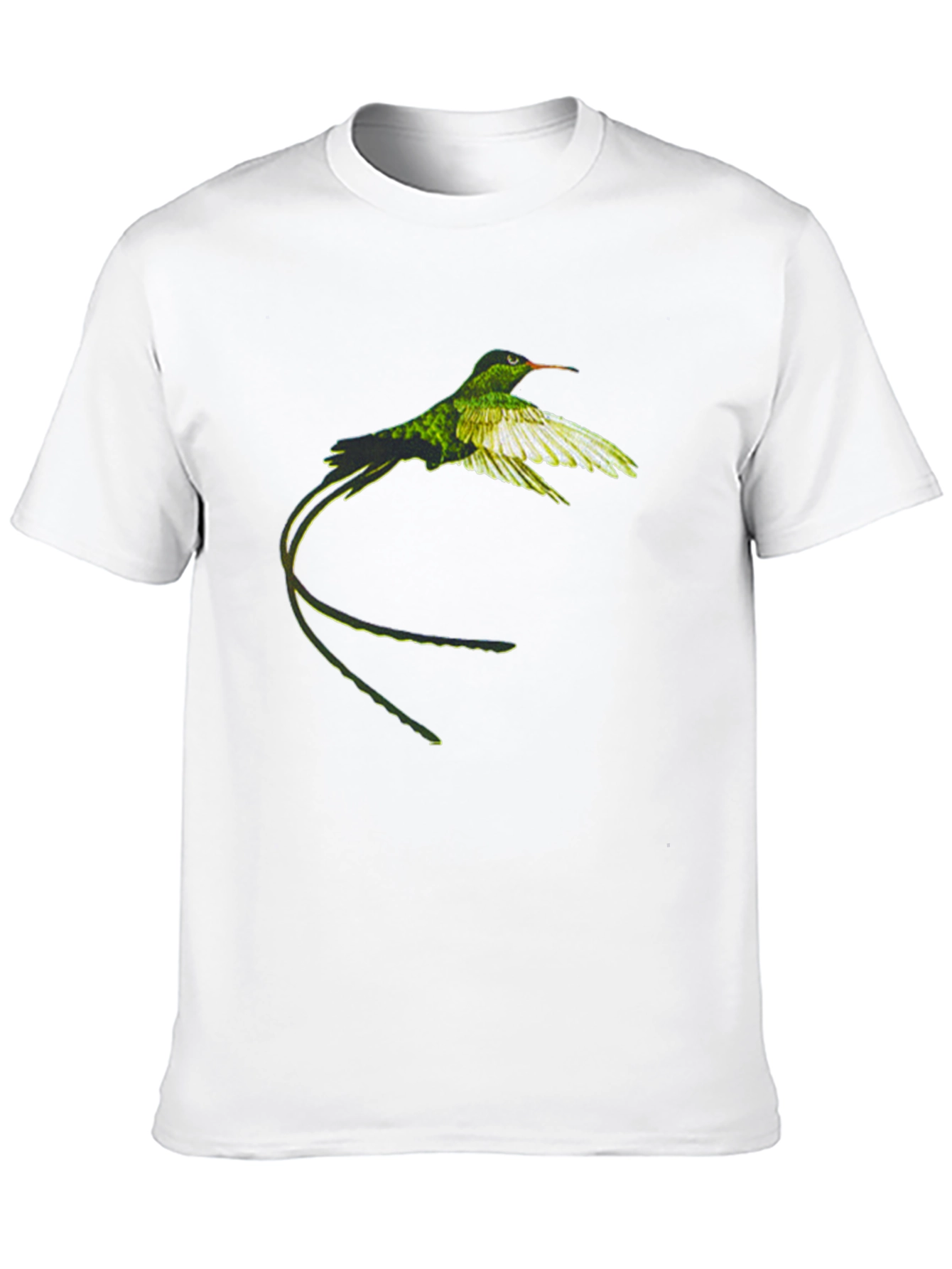 Hummingbird Graphic Tee - Nature Inspired Black T-Shirt