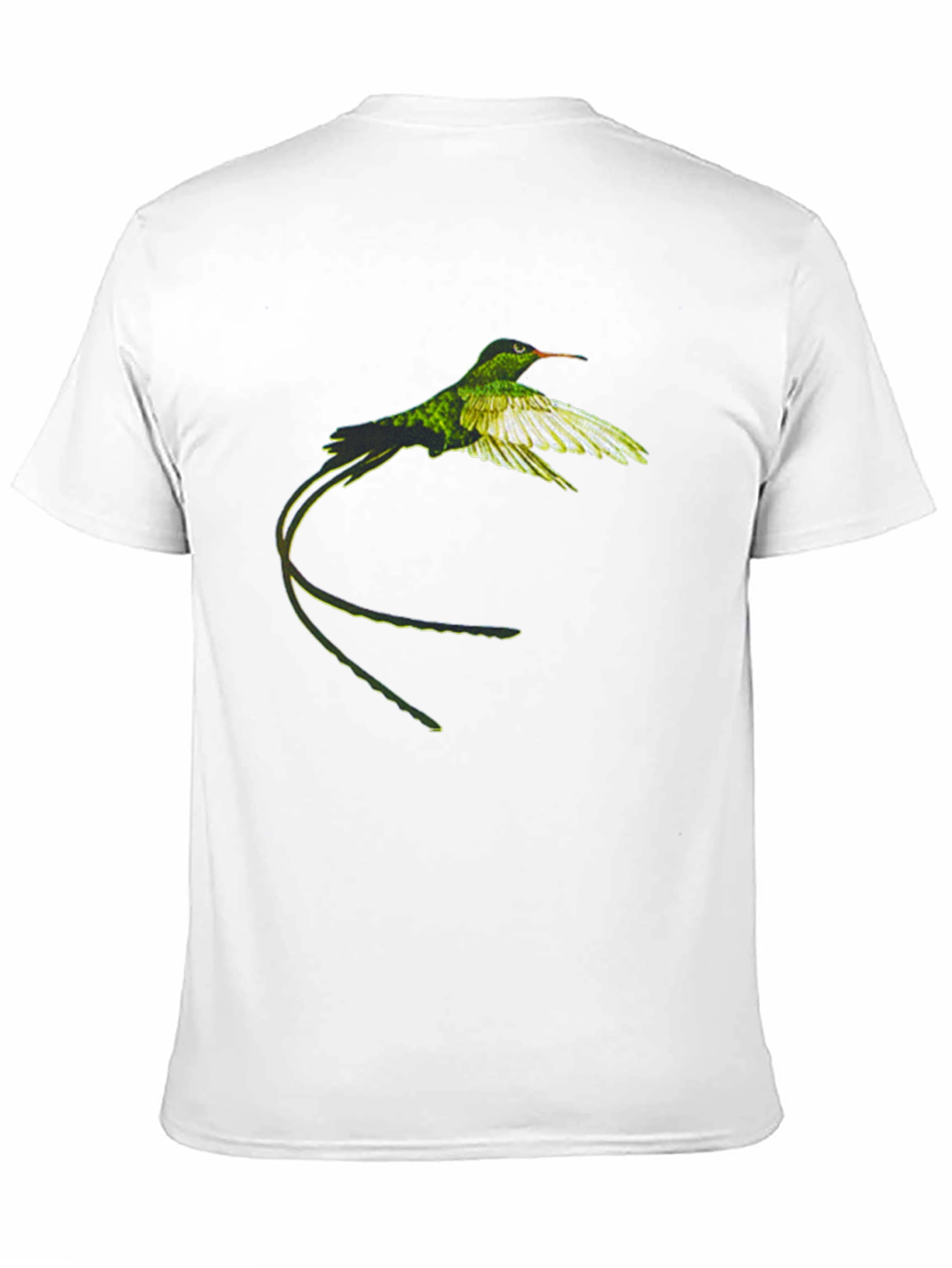 Hummingbird Graphic Tee - Nature Inspired Black T-Shirt