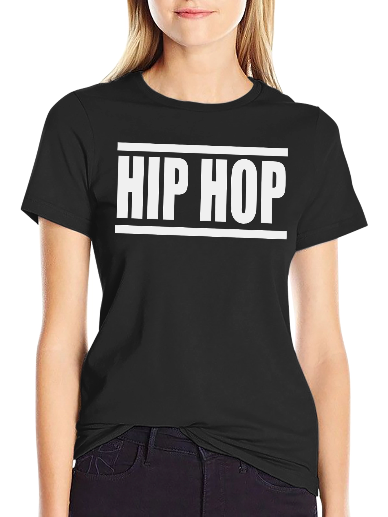 Hip Hop Graphic Tee - Classic Black T-Shirt