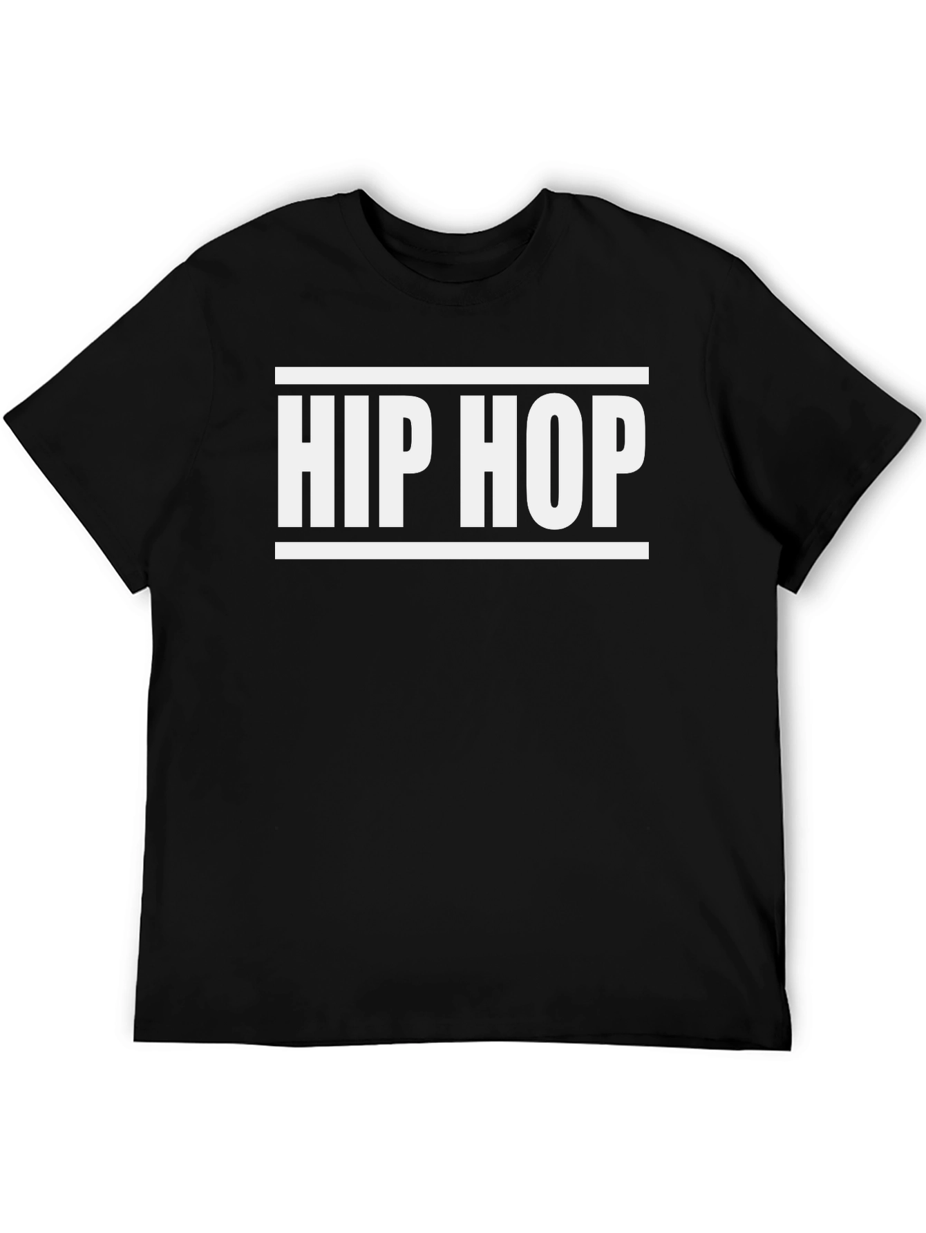 Hip Hop Graphic Tee - Classic Black T-Shirt
