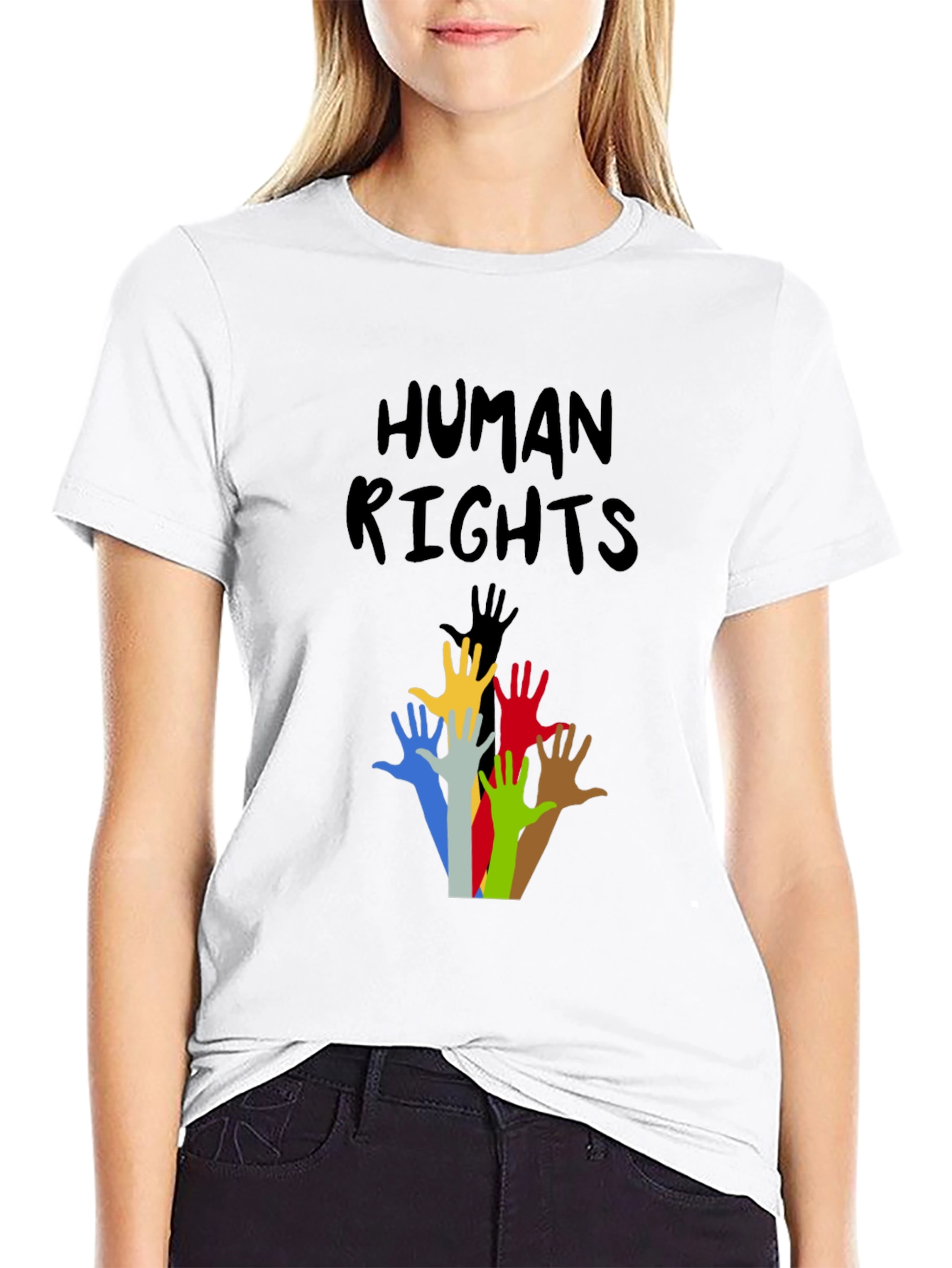 Human Rights Graphic T-Shirt - Black