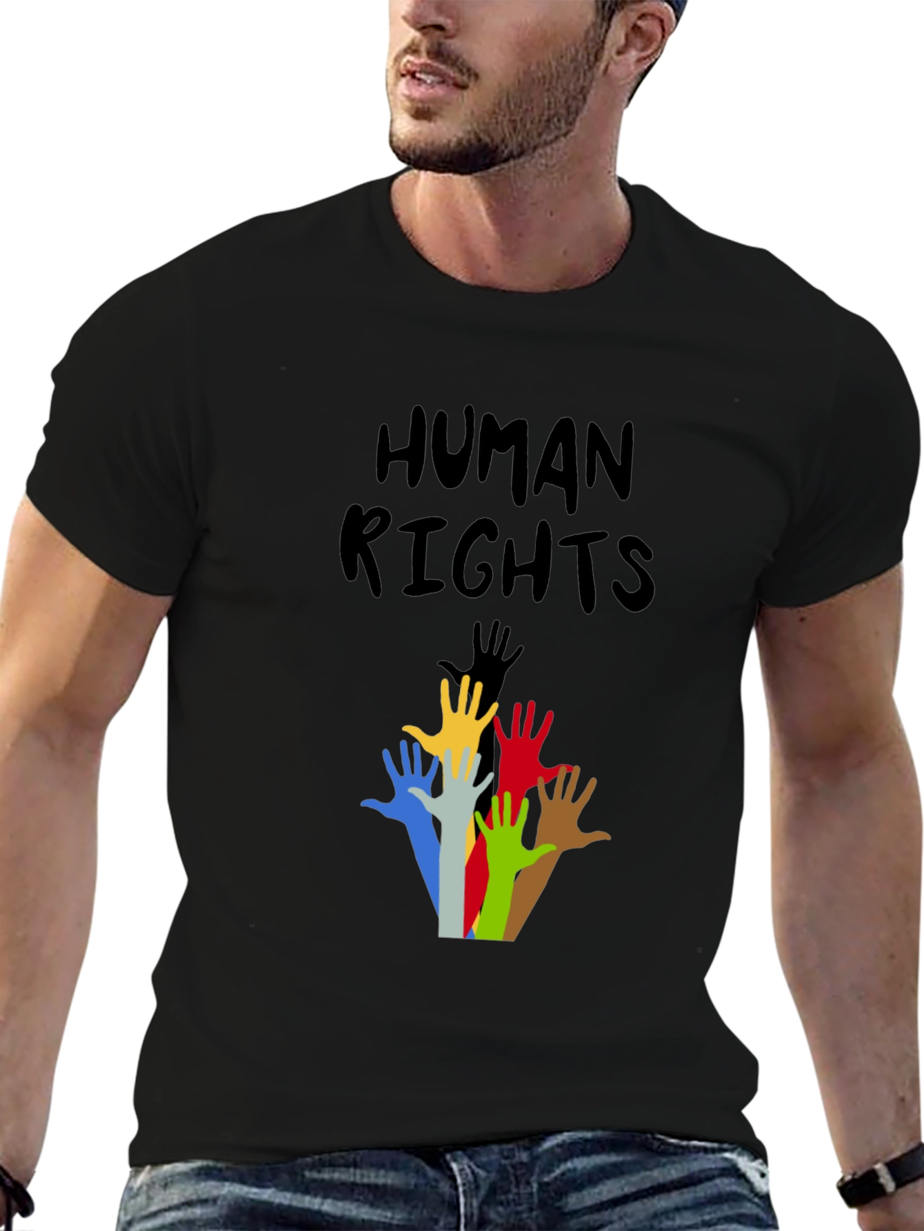 Human Rights Graphic T-Shirt - Black