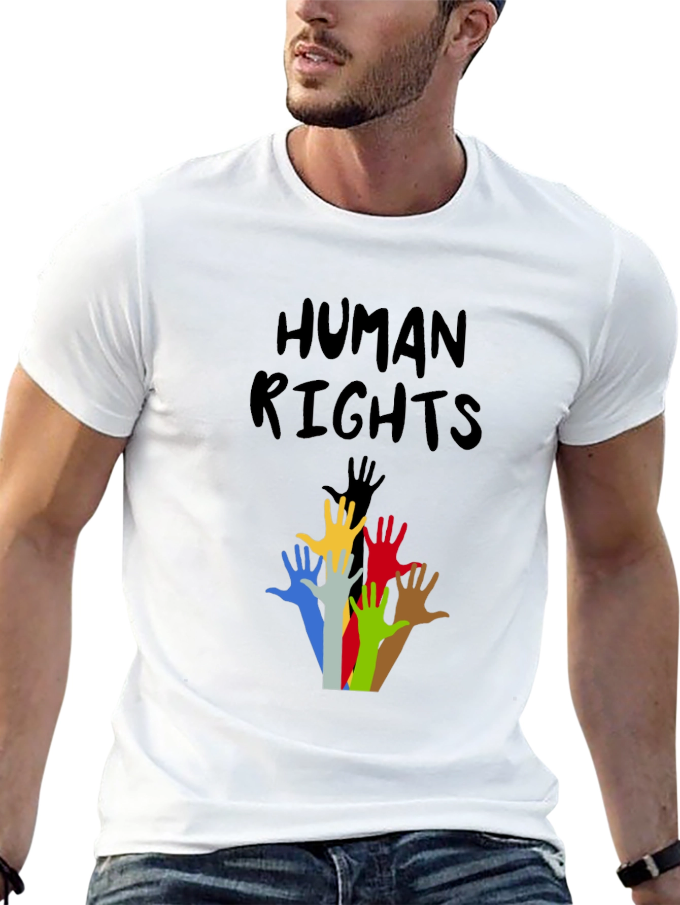 Human Rights Graphic T-Shirt - Black