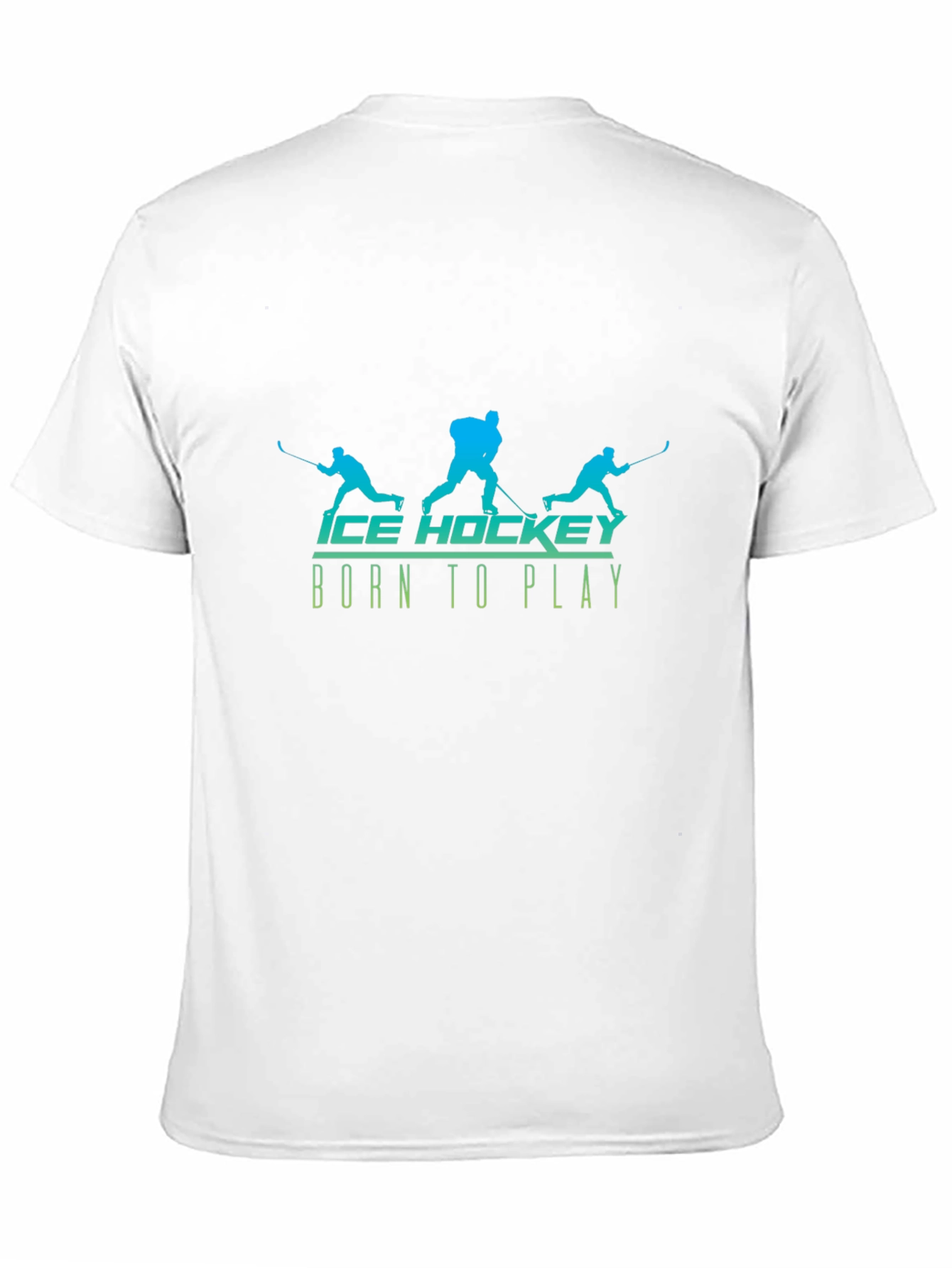 Ice Hockey Born to Play Black T-Shirt