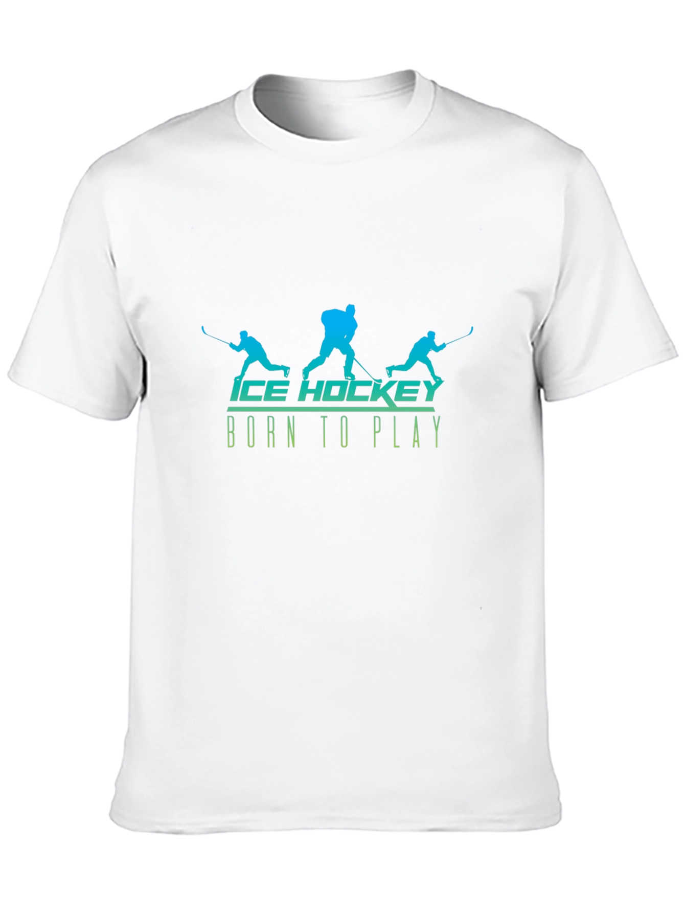 Ice Hockey Born to Play Black T-Shirt