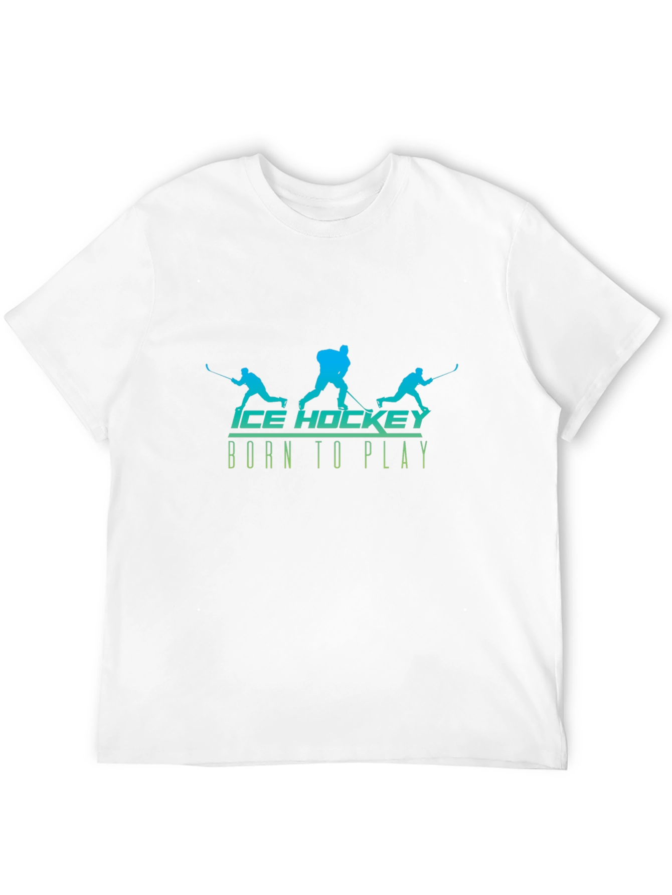 Ice Hockey Born to Play Black T-Shirt