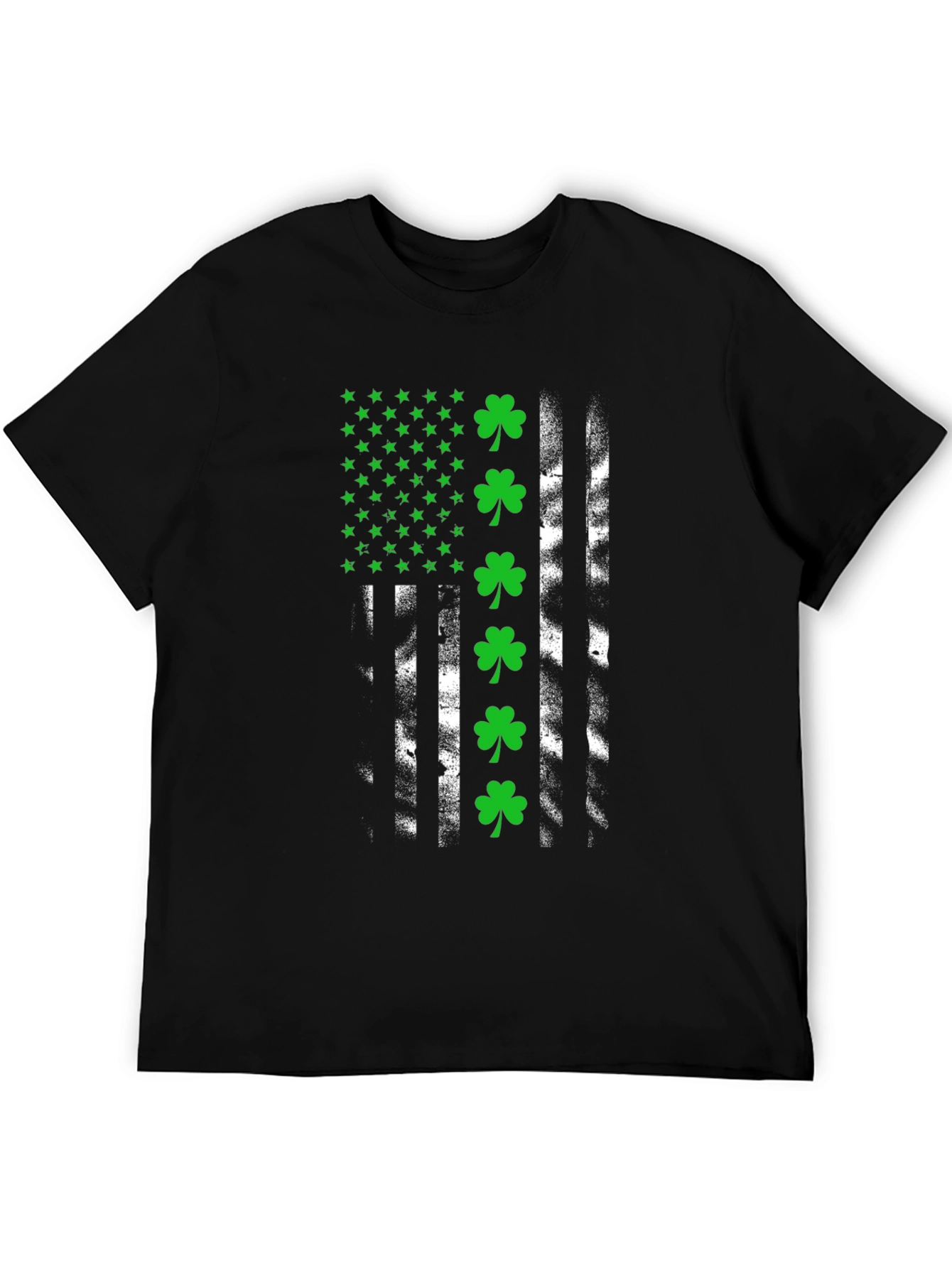 Lucky Shamrock American Flag Tee