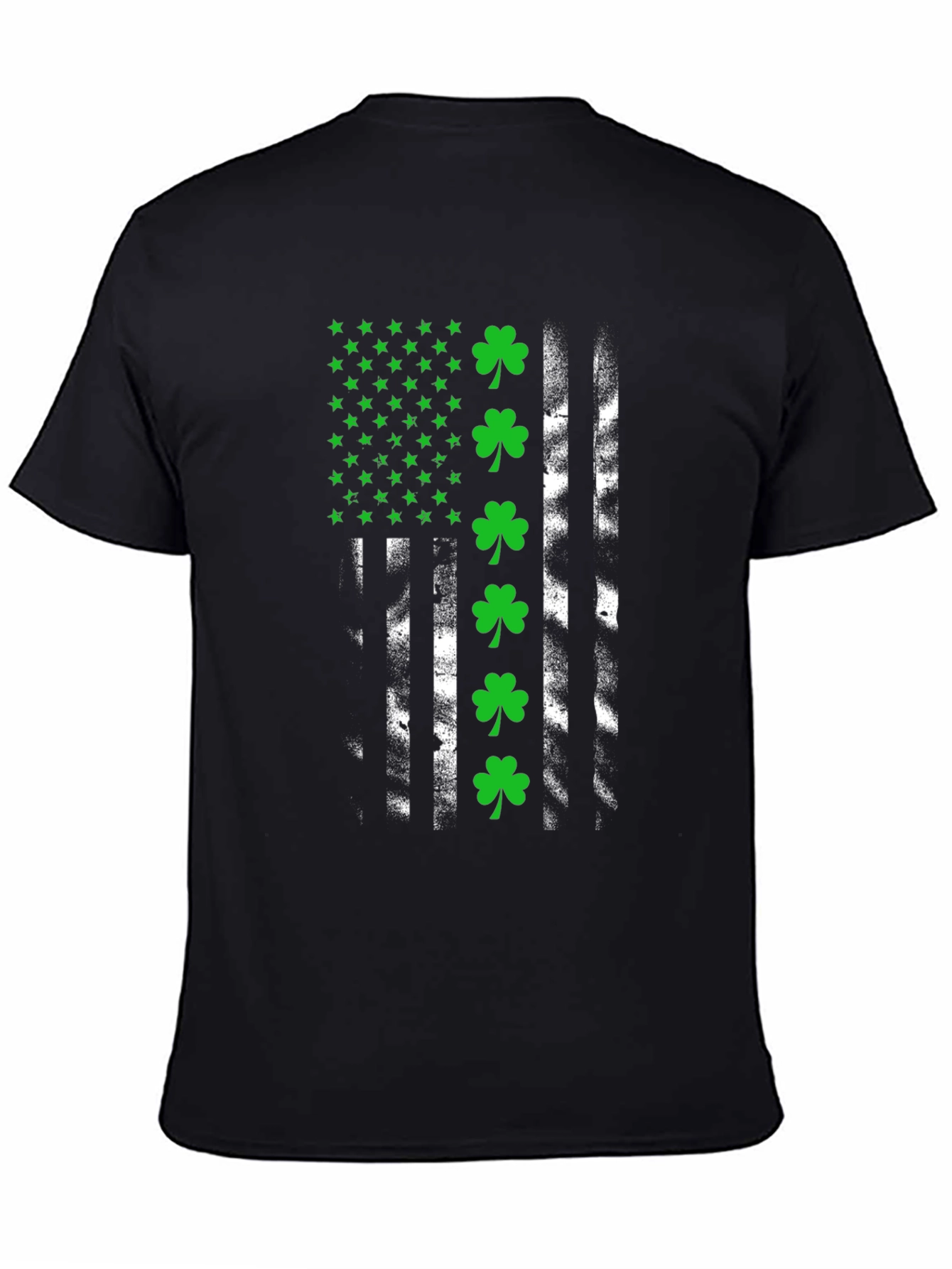 Lucky Shamrock American Flag Tee