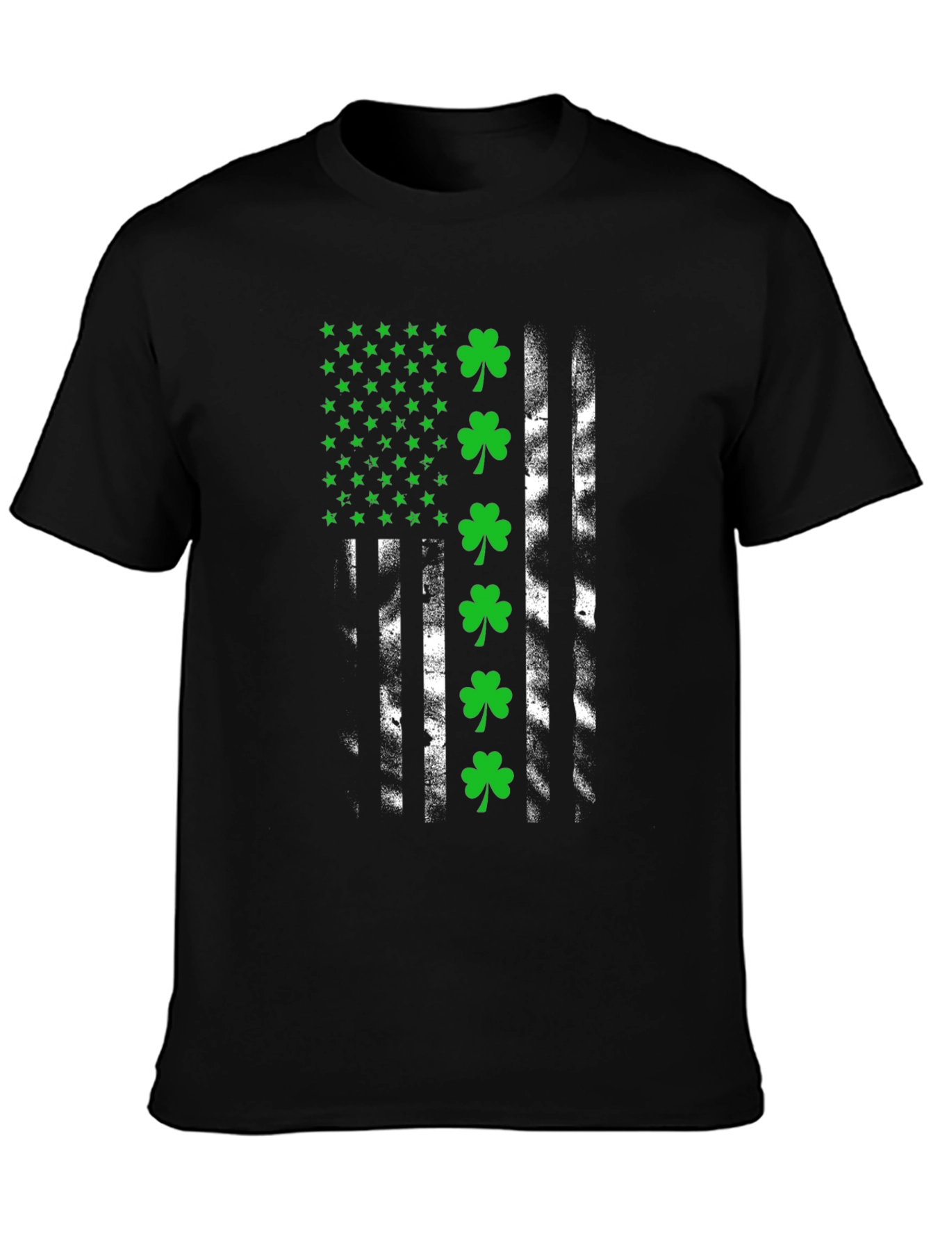Lucky Shamrock American Flag Tee