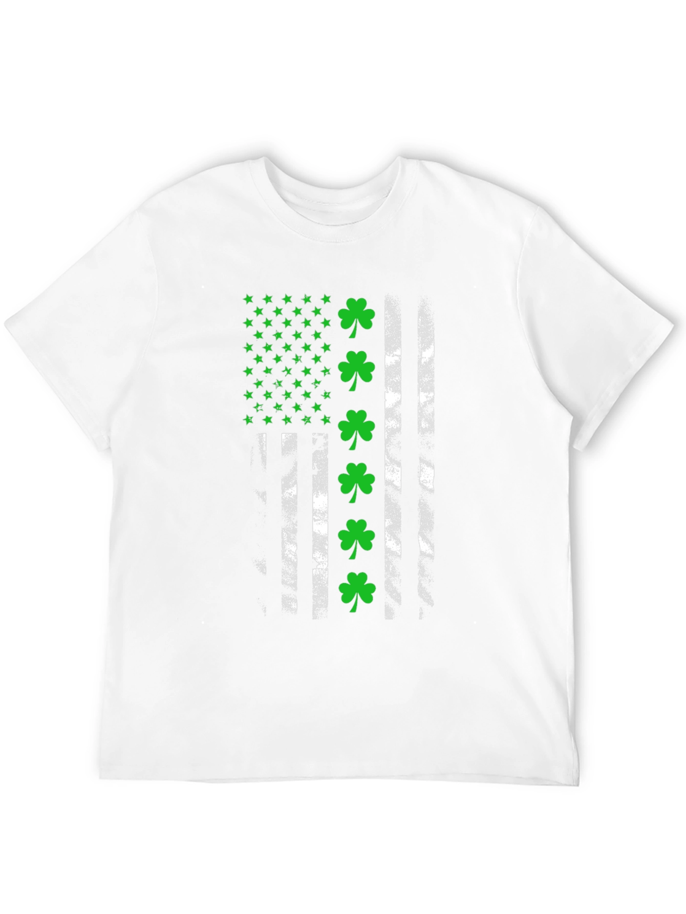 Lucky Shamrock American Flag Tee